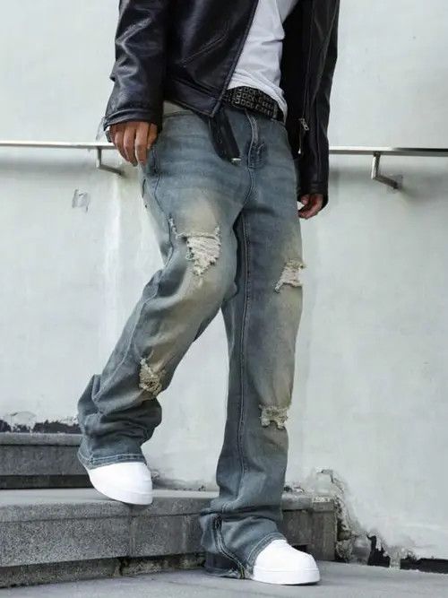 Japanese Brand Stacked denim jeans DRIP Size US 36 / EU 52 - 4 Thumbnail