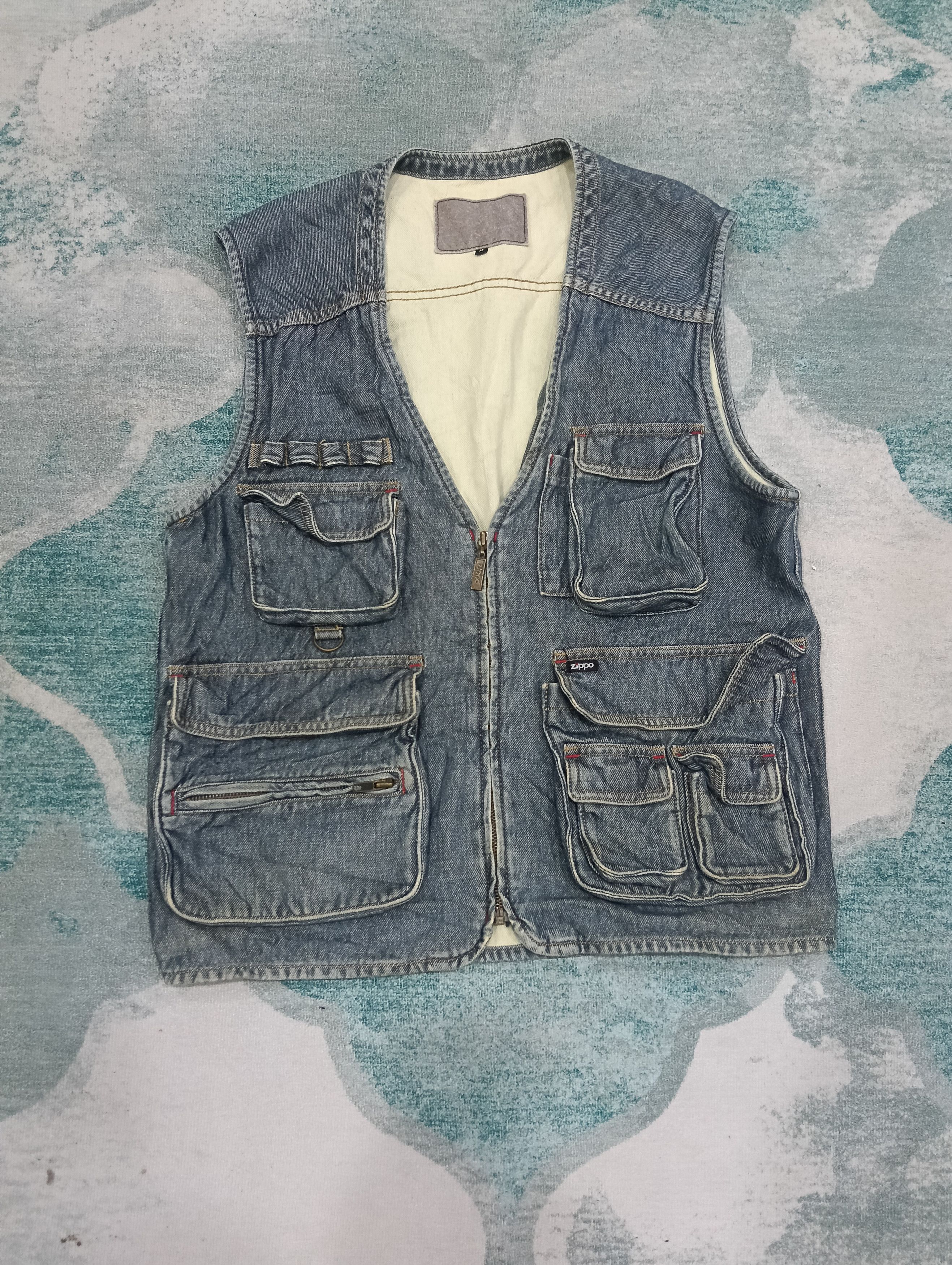 Japanese Brand × Zippo Vintage Zippo Vest Indigo Jacket Size US M / EU 48-50 / 2 - 1 Thumbnail