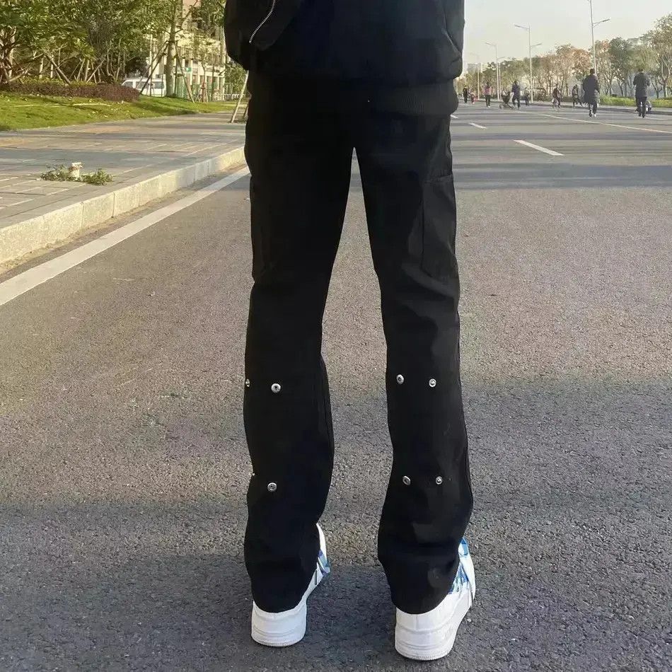 Japanese Brand Loose and slimming micro flared straight leg jeans Size US 32 / EU 48 - 6 Thumbnail
