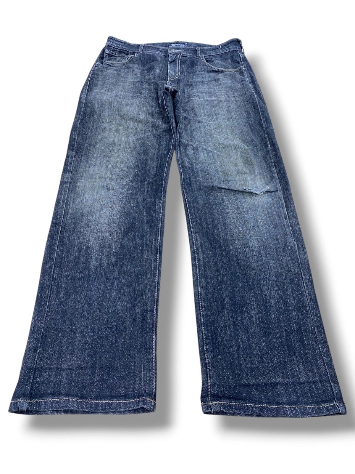 VILLAND Villand Faded Wash Style Loose Jeans Size US 35 - 1 Thumbnail