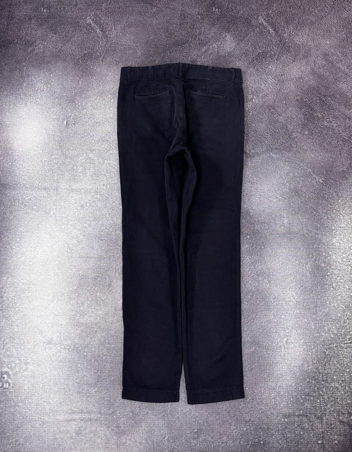 A.P.C. A.P.C. Rue Madame Paris Men’s Navy Blue Cotton Linen Pants Size US 30 / EU 46 - 2 Thumbnail