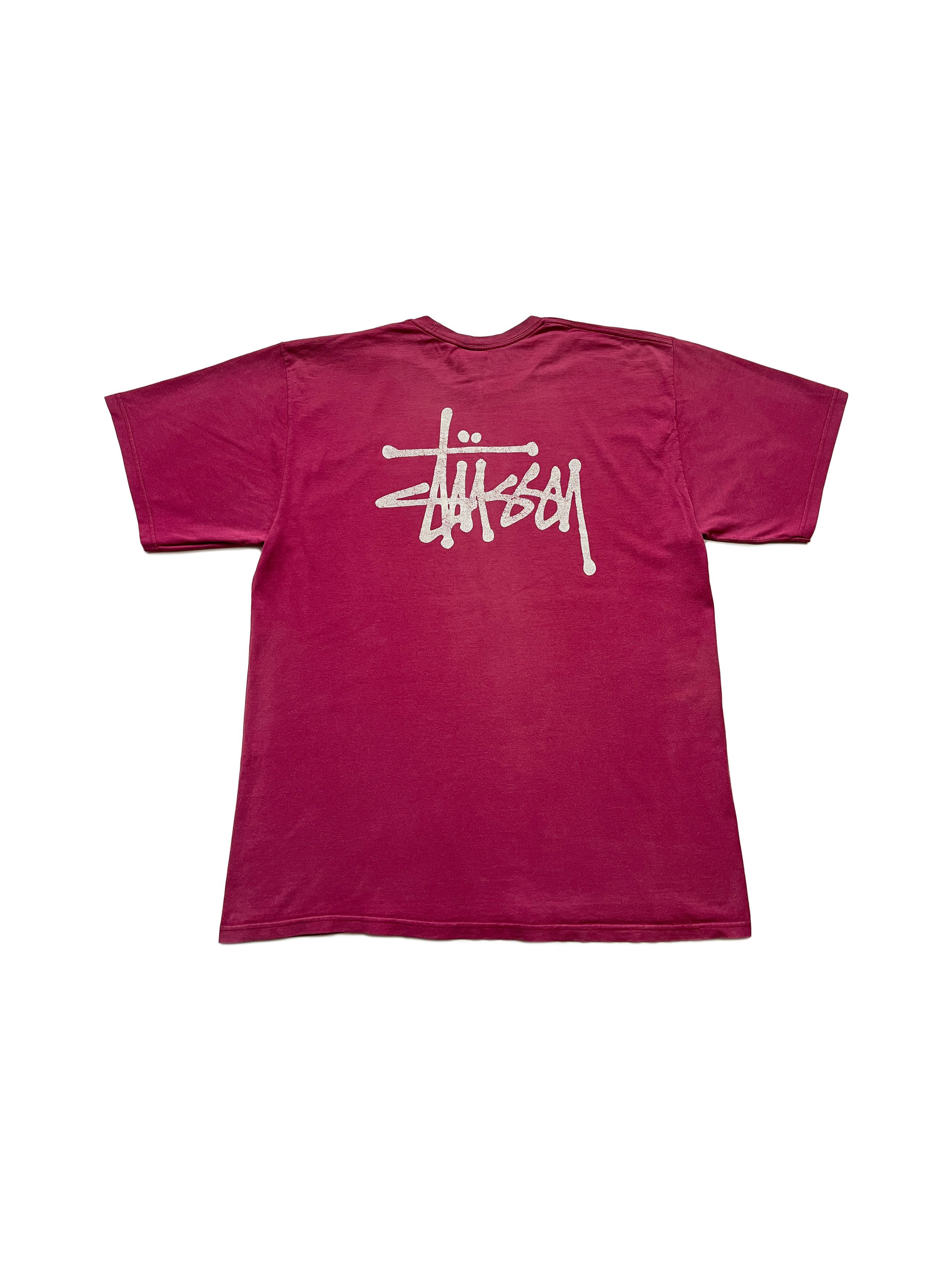 stussy ロゴ Tシャツ 80s バーガンディ 【公式通販】