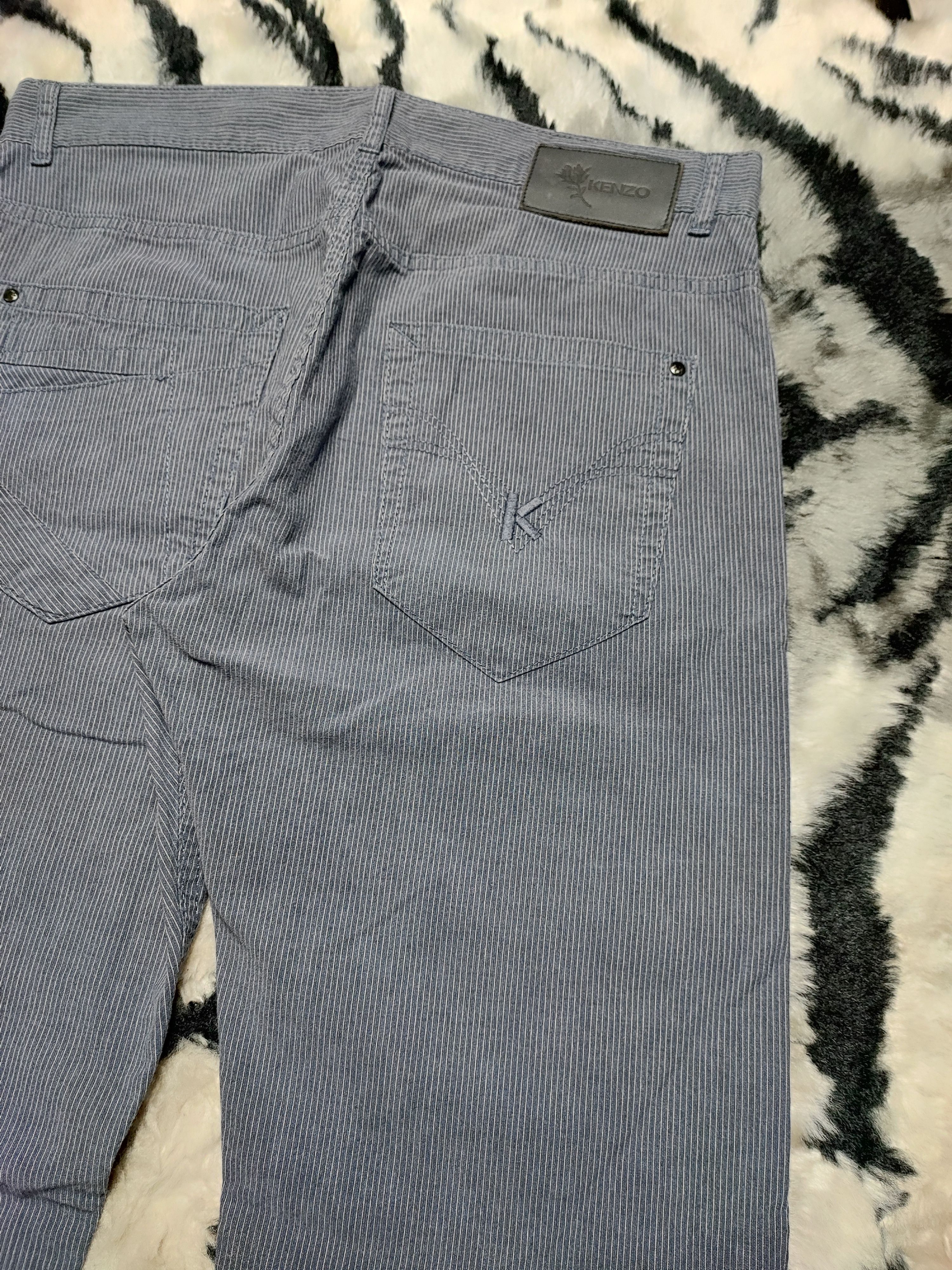 Japanese Brand Stripe Hickory Cotton Pants by Kenzo Size US 30 / EU 46 - 12 Thumbnail