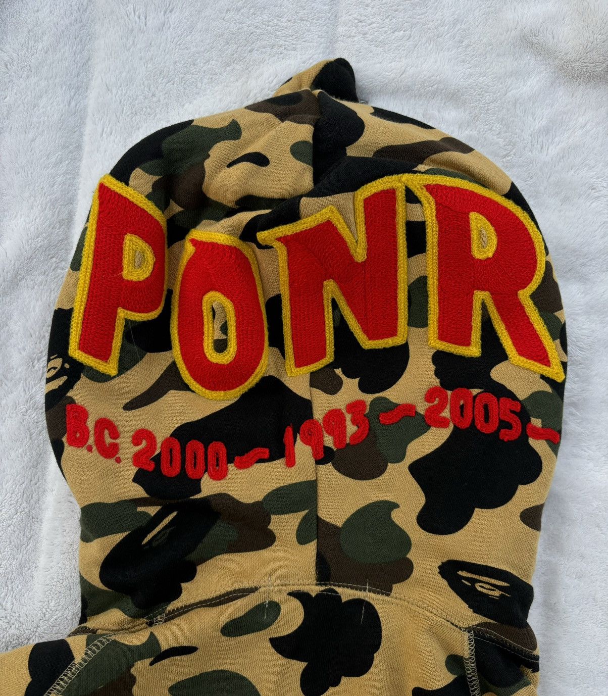 Bape Bape Yellow Camo ‘Ponr’ Shark Zip Hoodie Size US XXL / EU 58 / 5 - 4 Thumbnail
