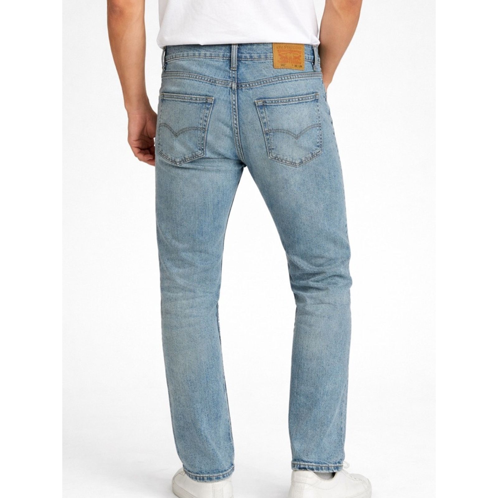 Levi's Levi's Light Blue Slim Straight Ripped Jeans Size US 36 / EU 52 - 2 Thumbnail