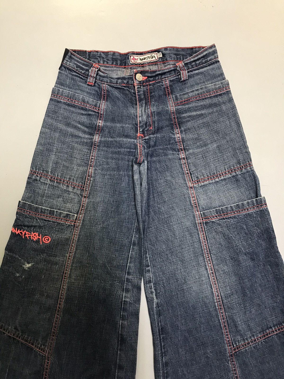 JNCO Vintage pink fish big pockets cargodenim Size 30" / US 8 / IT 44 - 5 Thumbnail