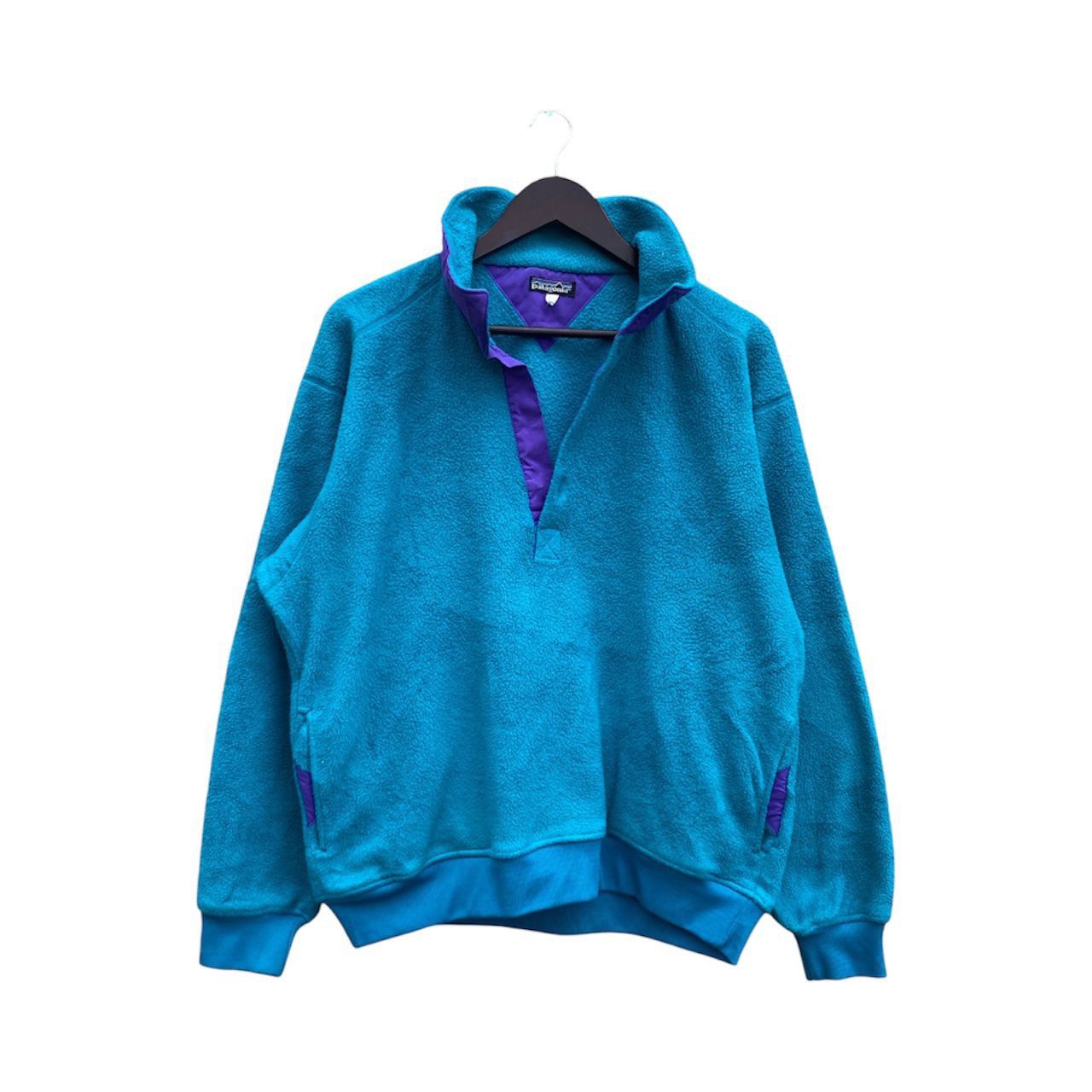 Patagonia Vintage Patagonia Fleece Jacket Half Button Made In Canada Size US L / EU 52-54 / 3 - 1 Thumbnail