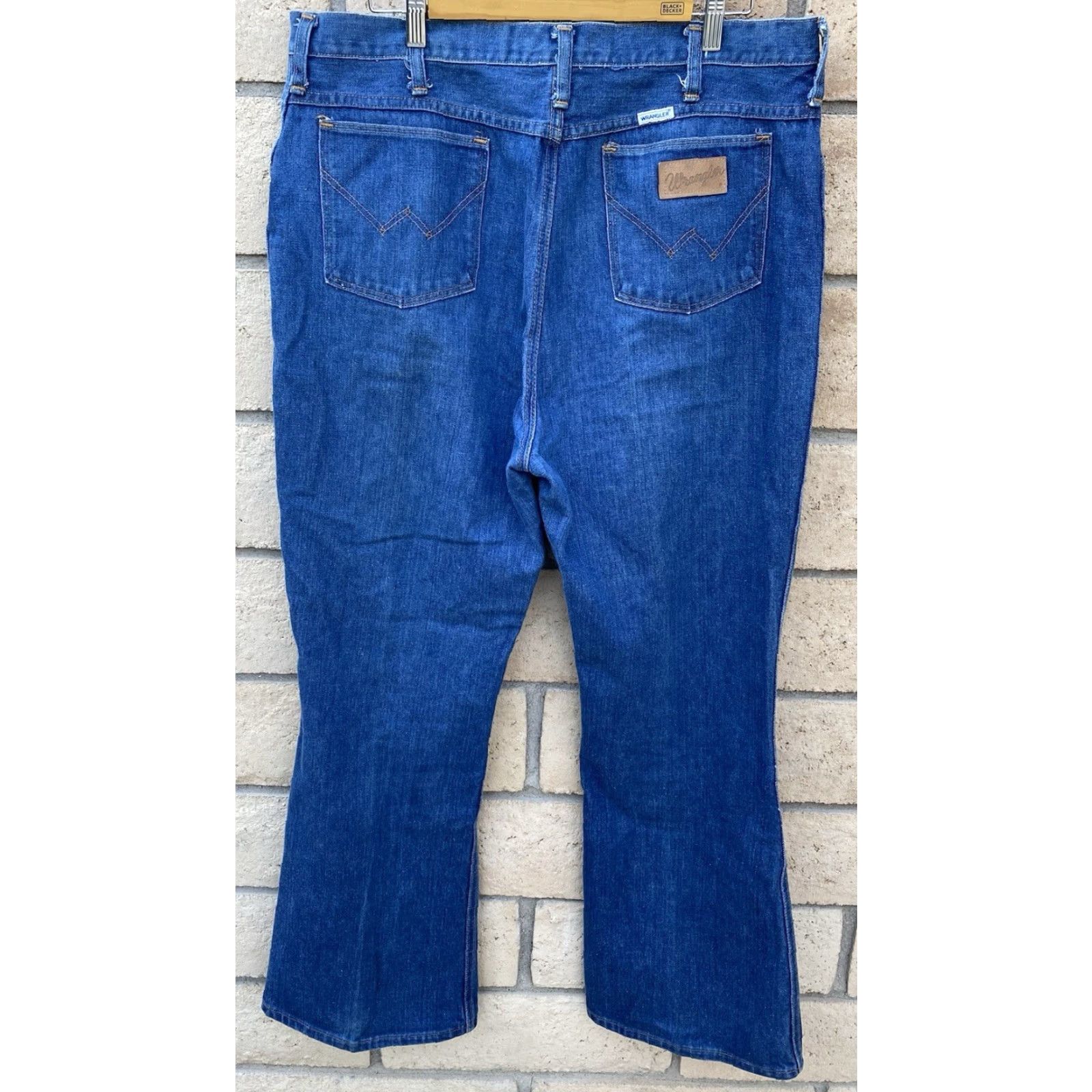 Wrangler VINTAGE Wrangler Jeans Mens 42 Regular 32.5 Inseam 5-Pocket Denim Blue Zip IDEAL Cowboy Size US 42 / EU 58 - 4 Thumbnail