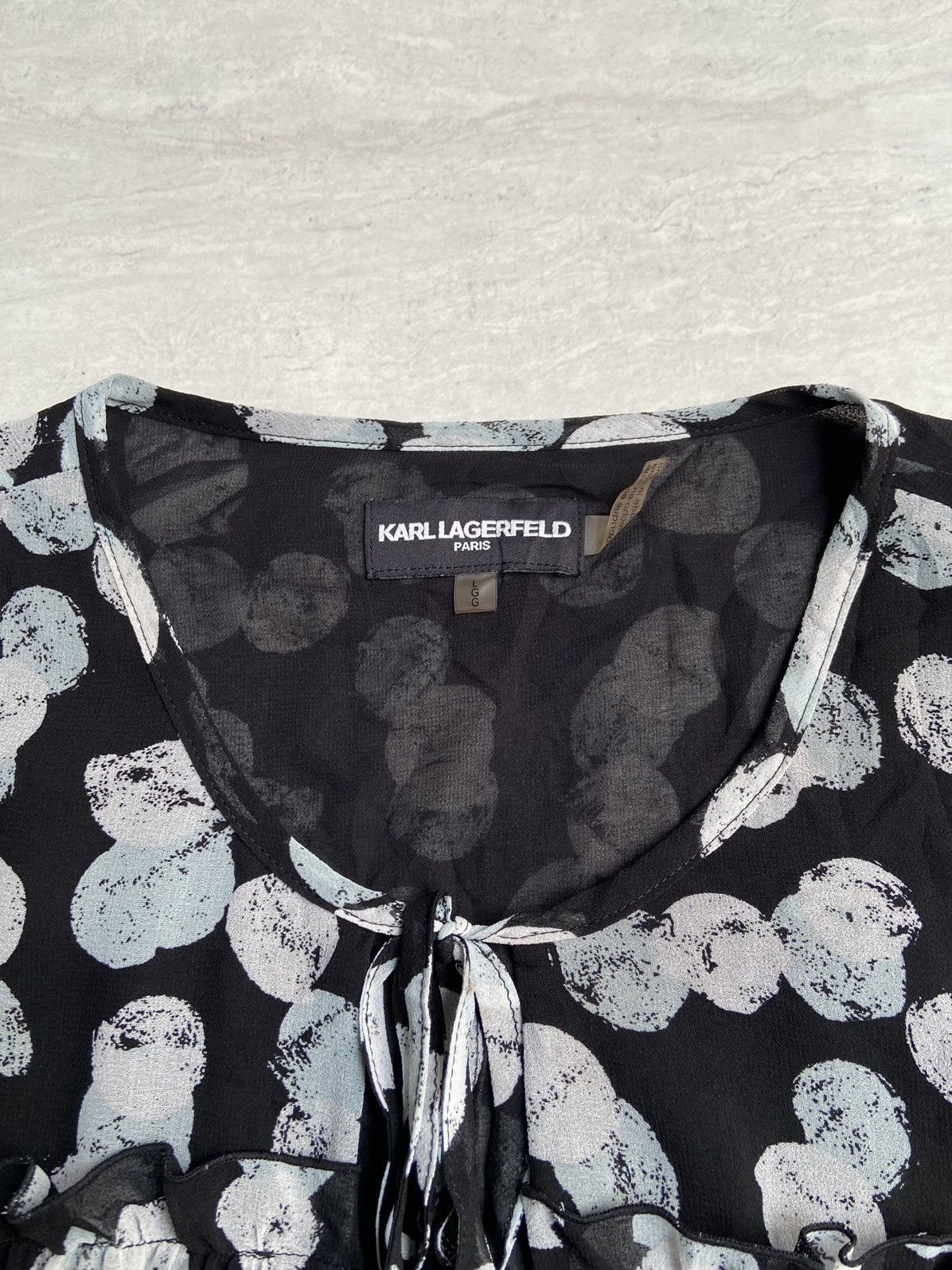 Karl Lagerfeld KARL LAGERFELD Motive Blouse Size S / US 4 / IT 40 - 5 Thumbnail