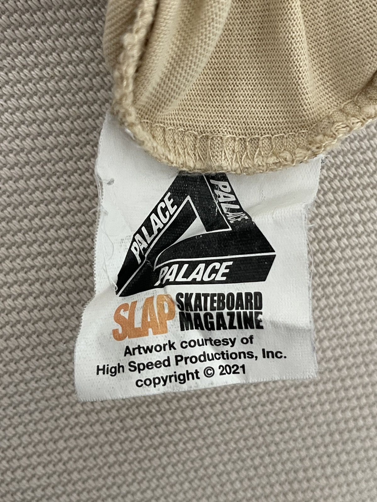 Palace Palace x Slap Magazine T-Shirt Beige Japanese Pagoda Tee Size US L / EU 52-54 / 3 - 6 Thumbnail
