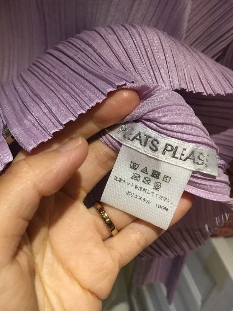 Issey Miyake Issey Miyake size:3 A light purple pleated zipper cardigan Size S / US 4 / IT 40 - 2 Thumbnail