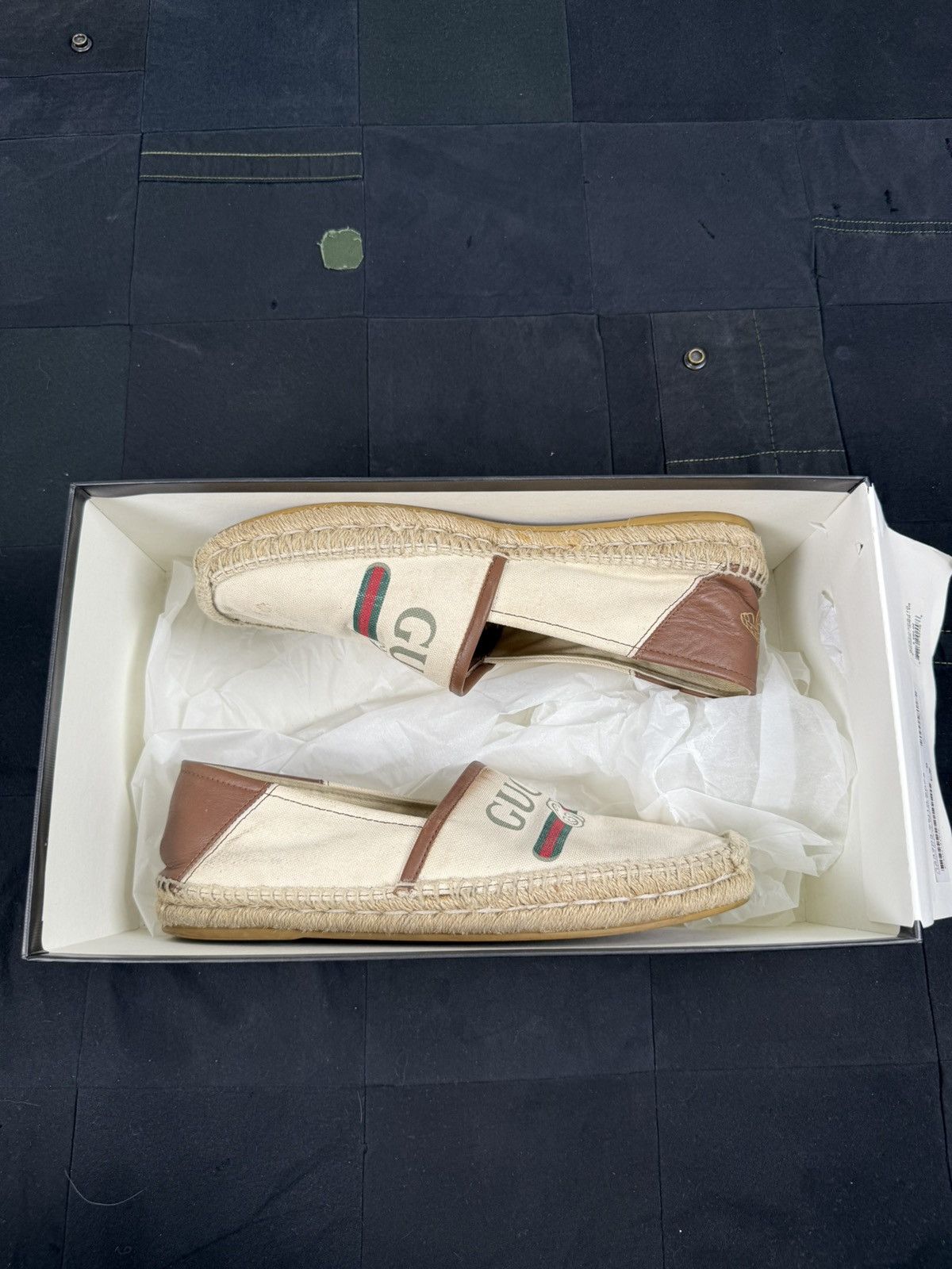 Gucci Logo Print Espadrille Size US 8 / EU 41 - 4 Thumbnail