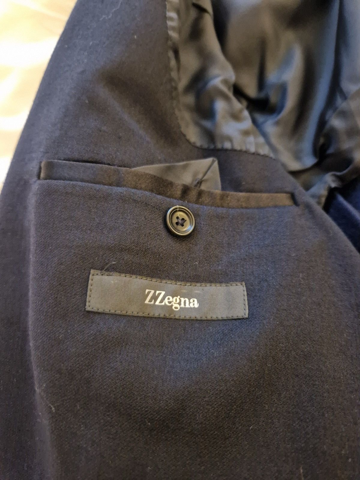 Z Zegna Veste Blazer Z Zegna - Gris Anthracite - Construction légère Size 48R - 2 Thumbnail