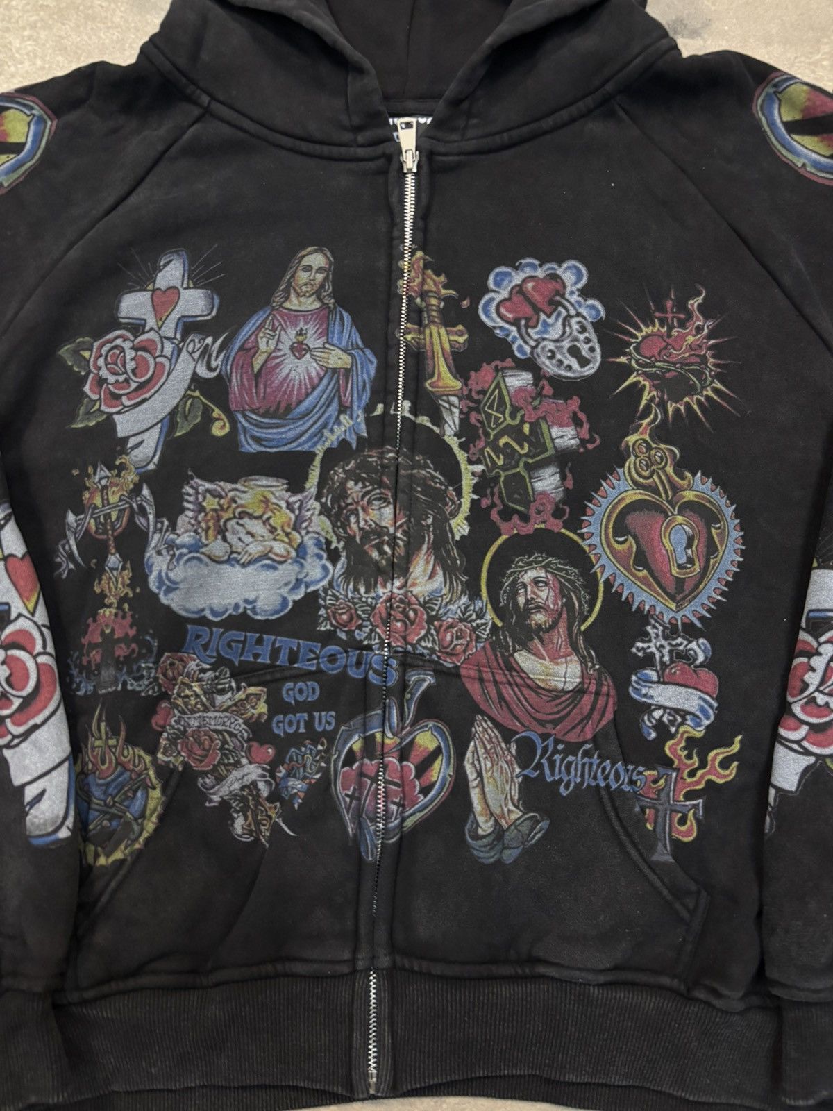 Other Righteous Risen King Zip Up Hoodie, Black Size US S / EU 44-46 / 1 - 4 Thumbnail