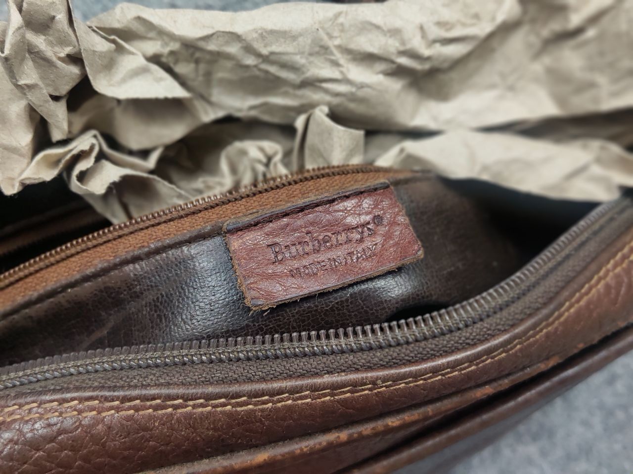Burberry Vintage 90's Burberry brown leather messenger shoulder bag Size ONE SIZE - 21 Thumbnail
