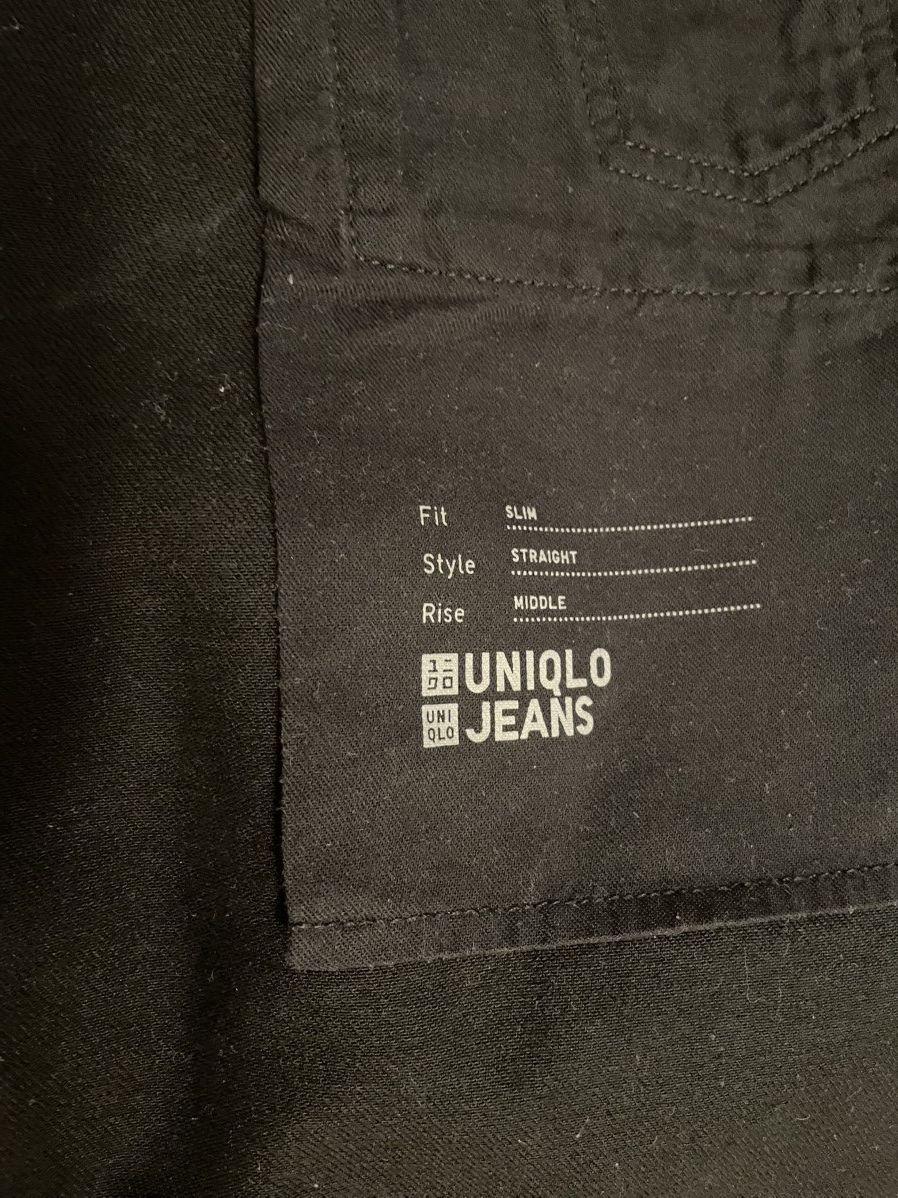 Uniqlo Uniqlo Slim Black Jeans Size US 33 - 7 Thumbnail