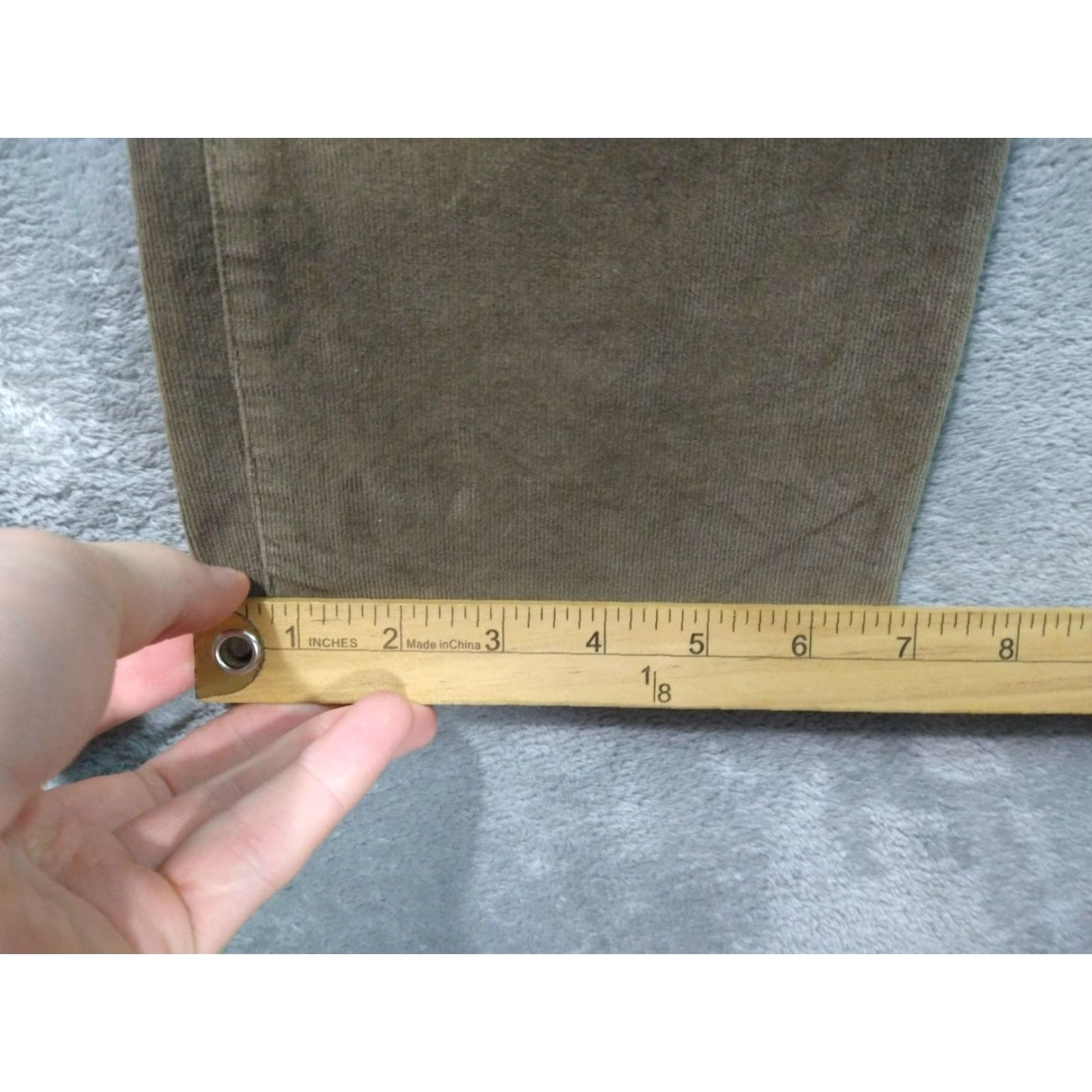 J. Jill J. Jill Pants Womens 8 Slim Straight Leg Corduroy Brown Mid Rise Stretch Size 30" / US 8 / IT 44 - 6 Thumbnail