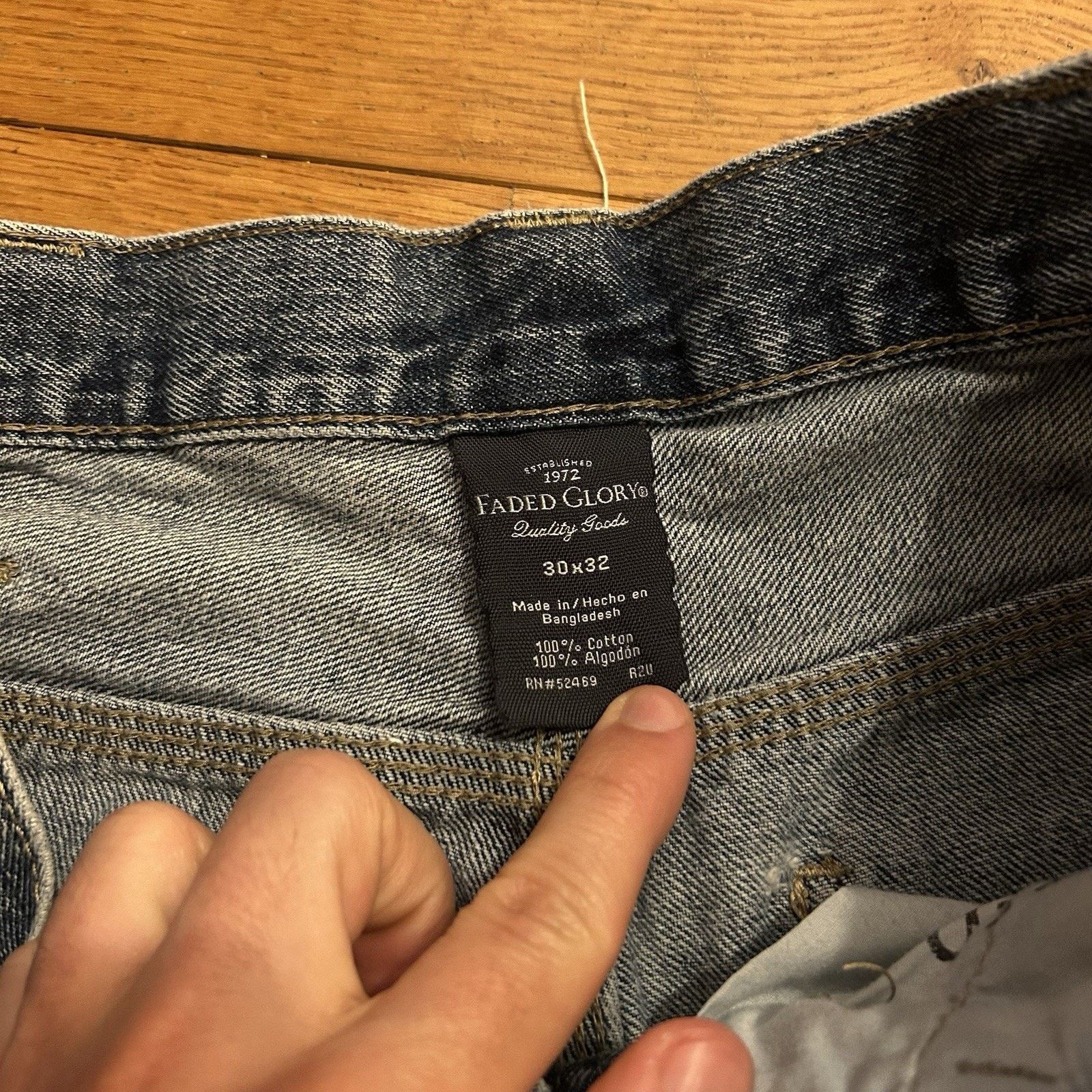 Faded Glory × Vintage Y2K Carpenter Cargo Distressed Cut Off Jeans 30x25 Size US 30 / EU 46 - 3 Thumbnail