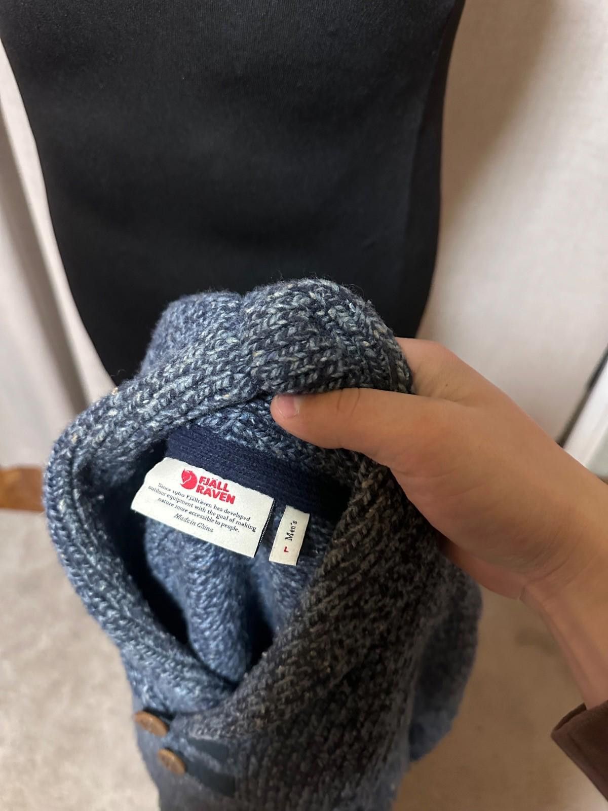 Fjallraven Fjallraven Lada Shawl Sweater Dark Navy Sz L Size US L / EU 52-54 / 3 - 7 Thumbnail