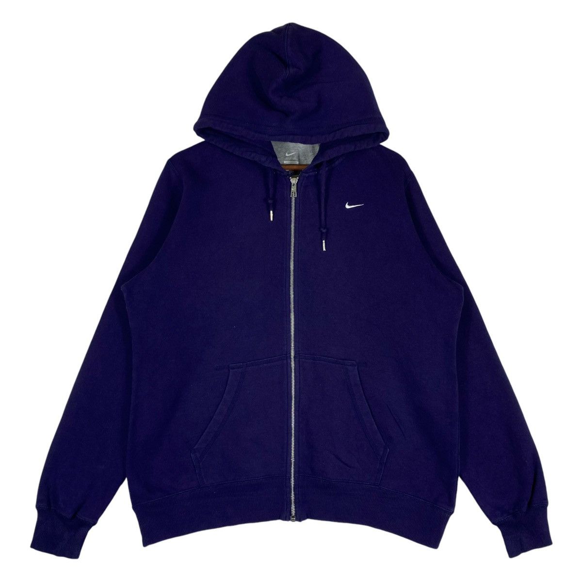 Nike × Vintage Vintage Nike Hoodie Sweatshirt Full Zip Purple Size XL Size US XL / EU 56 / 4 - 1 Thumbnail