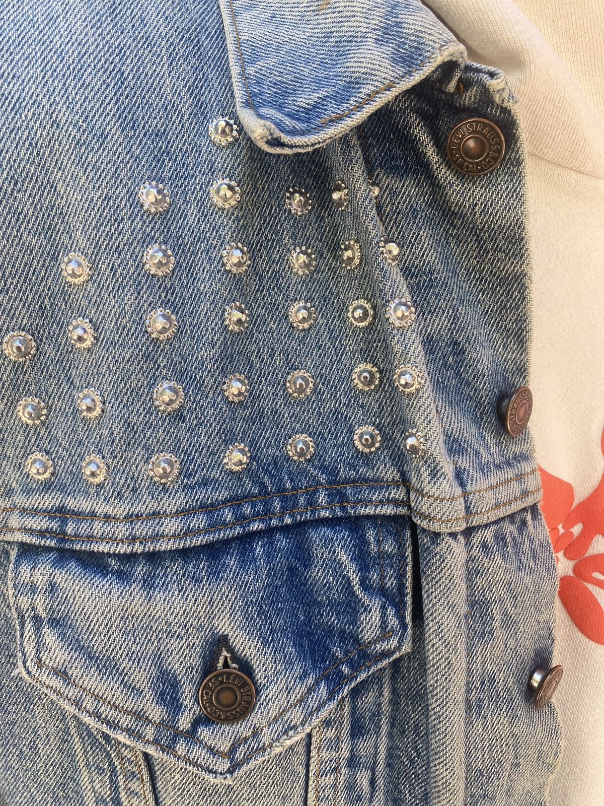 Levi's Vintage Studded Denim Vest Size US M / EU 48-50 / 2 - 12 Thumbnail