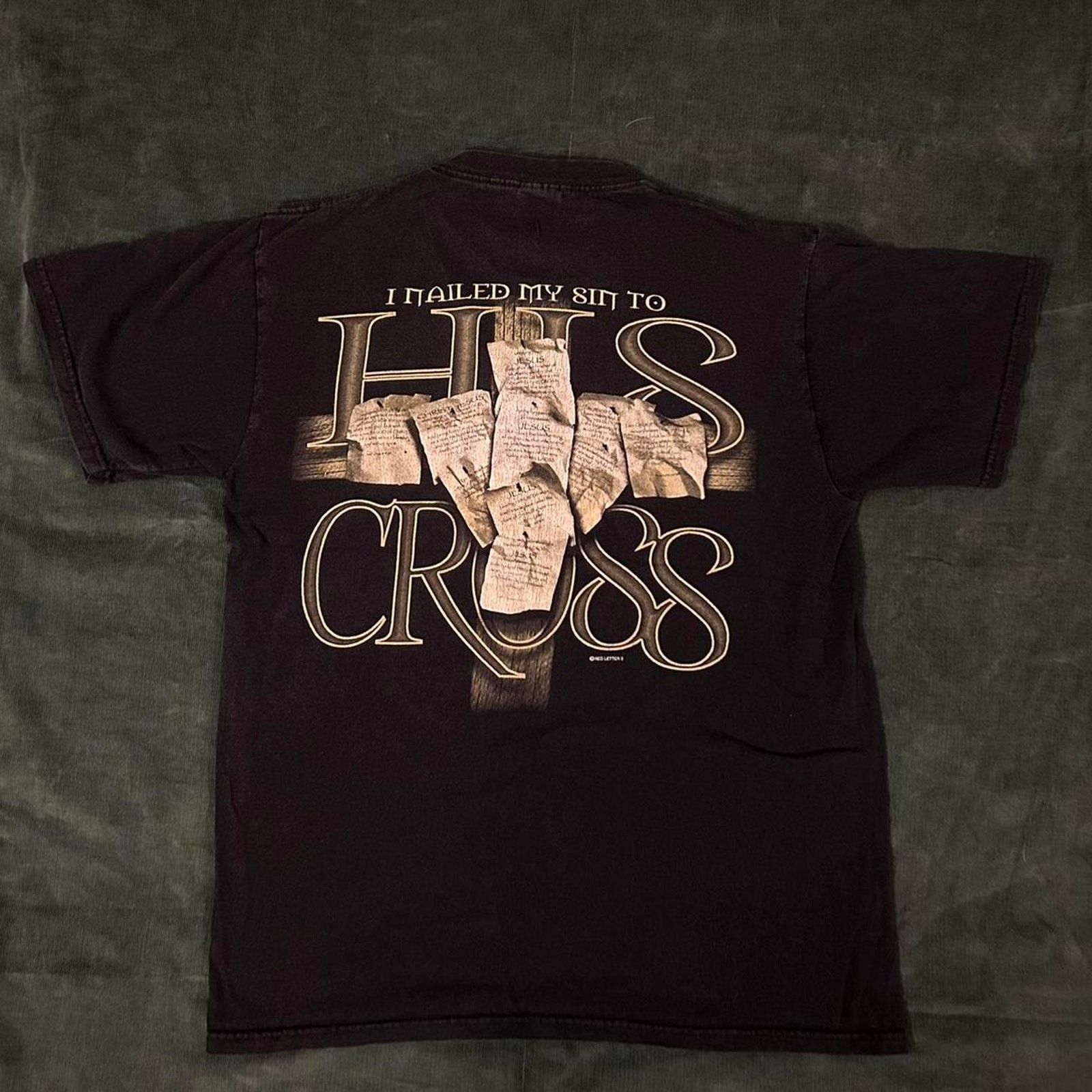 Fruit Of The Loom Vintage jesus scripture t shirt Size US M / EU 48-50 / 2 - 5 Thumbnail