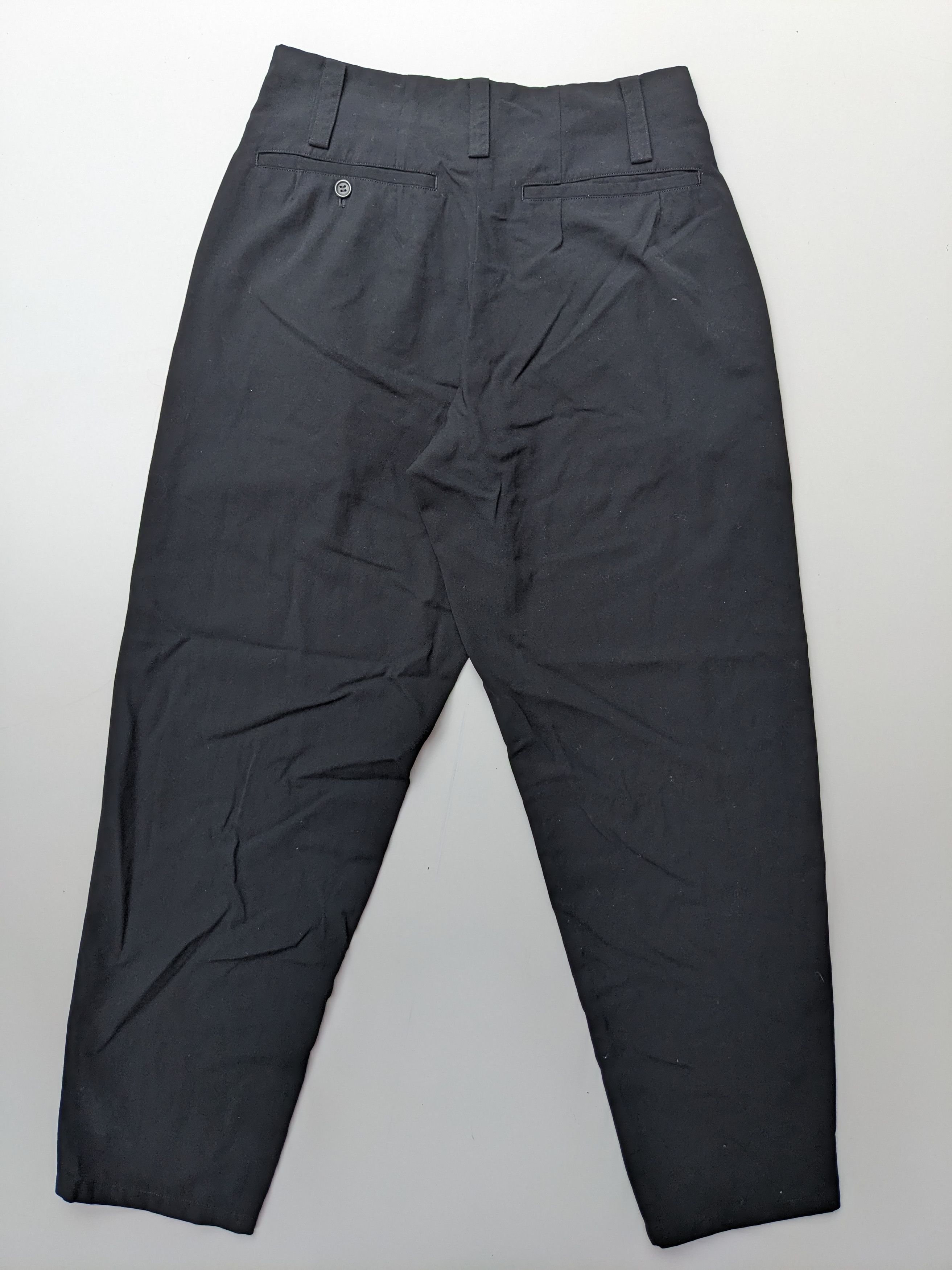 Vintage × Yohji Yamamoto Vintage Yohji Yamamoto office black pant Size US 29 - 2 Thumbnail