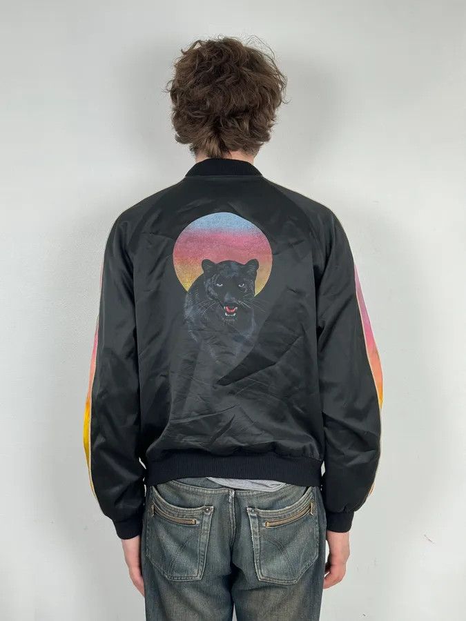 Saint Laurent Paris AW2017 Saint Laurent Black Multicolor Panther Teddy Jacket Size US M / EU 48-50 / 2 - 3 Thumbnail