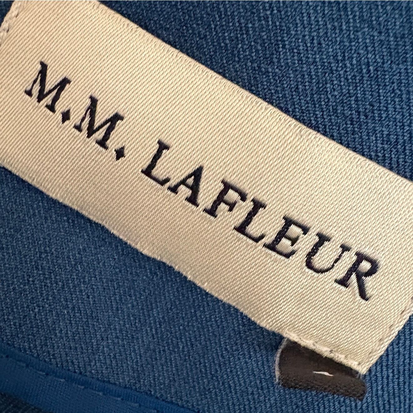 Other M.M. Lafleur Wondertex Emily Dress Size 4 Square Neck Blue Size S / US 4 / IT 40 - 4 Thumbnail