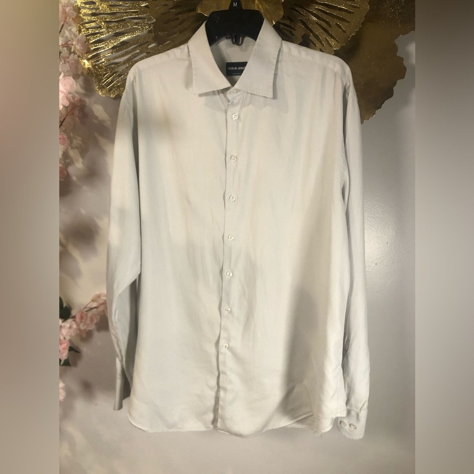 Giorgio Armani Giorgio Armani button down dress shirt Size US M / EU 48-50 / 2 - 2 Thumbnail