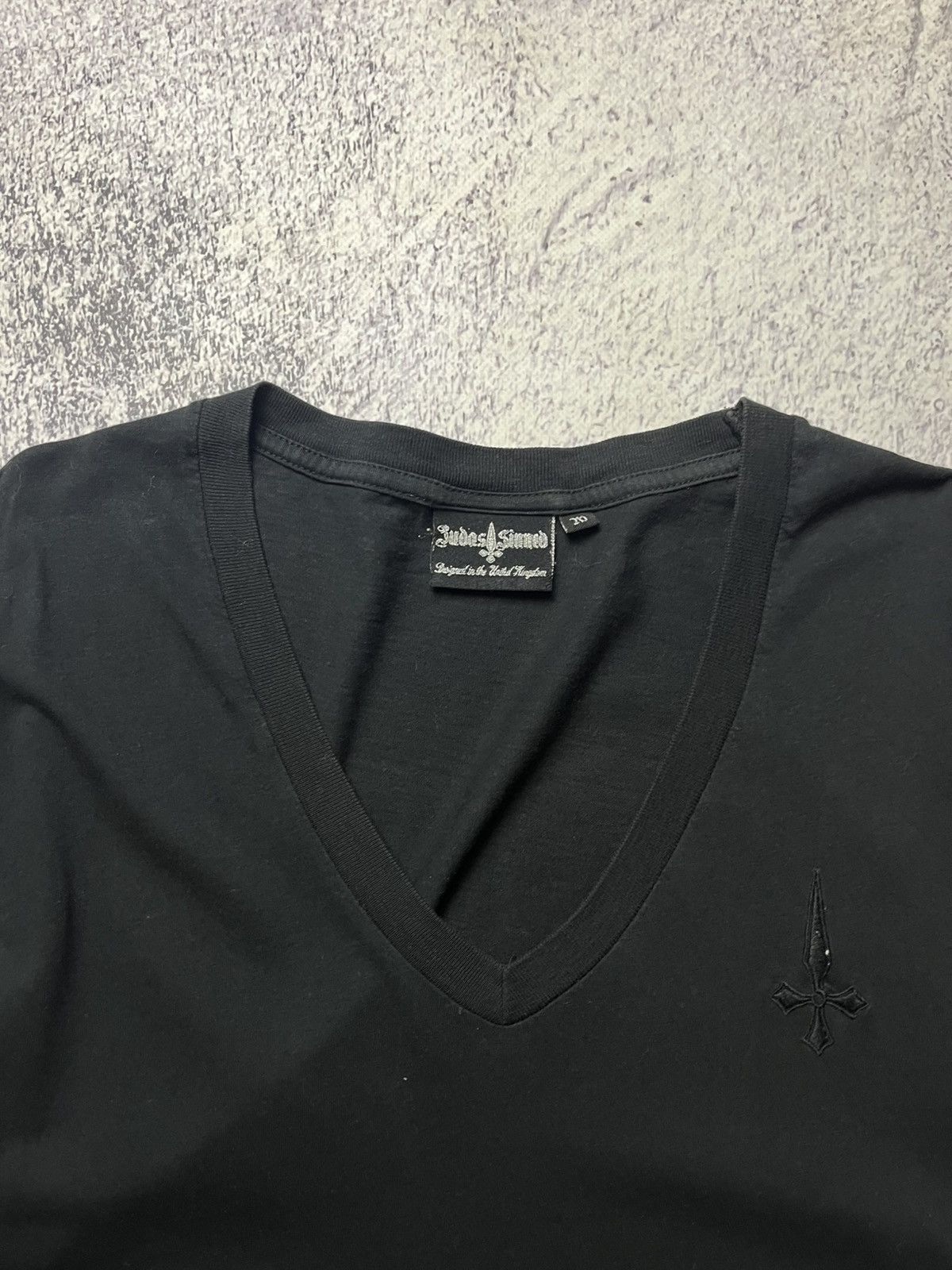 Vintage Vintage Judas Sinned Affliction Style Luxury Streetwear Tee Size US M / EU 48-50 / 2 - 4 Thumbnail