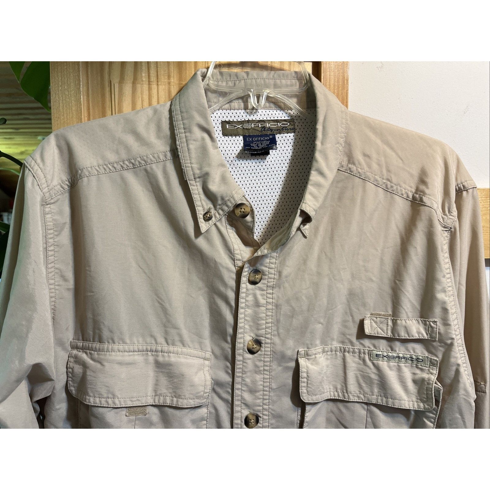 ExOfficio Orvis Mens Large Insect Shield Exofficio Brown Fishing Shirt Size US L / EU 52-54 / 3 - 4 Thumbnail