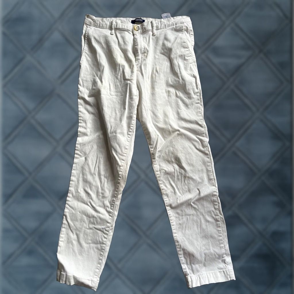 Nautica Nautica Womens Tencel Stretch Ankle Pant 8/29 White Pants Size 30" / US 8 / IT 44 - 1 Thumbnail