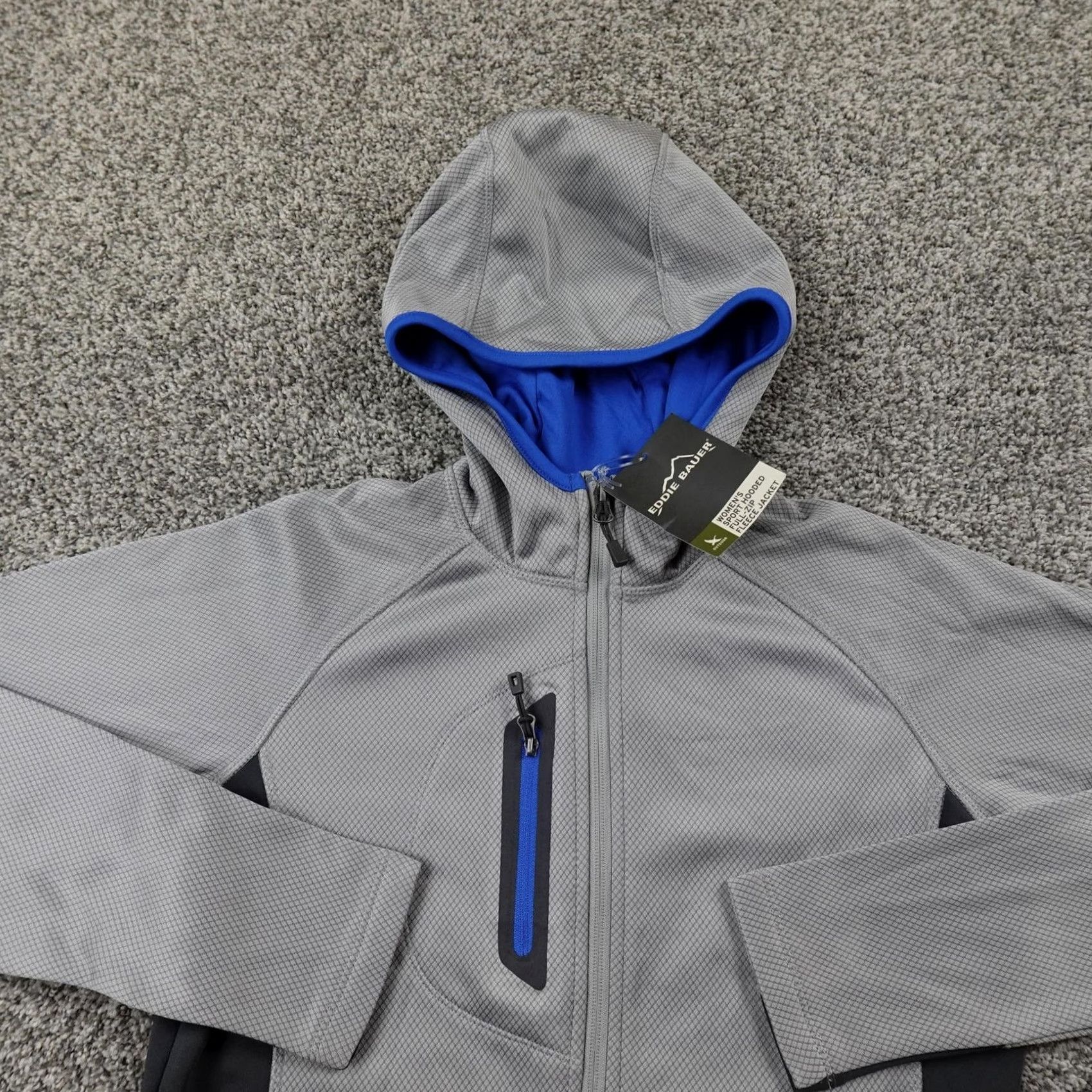 Eddie Bauer Eddie Bauer Jacket Womens S Gray Sport Hooded Full Zip Fleece Outdoor Hiking Jacket Size S / US 4 / IT 40 - 3 Thumbnail