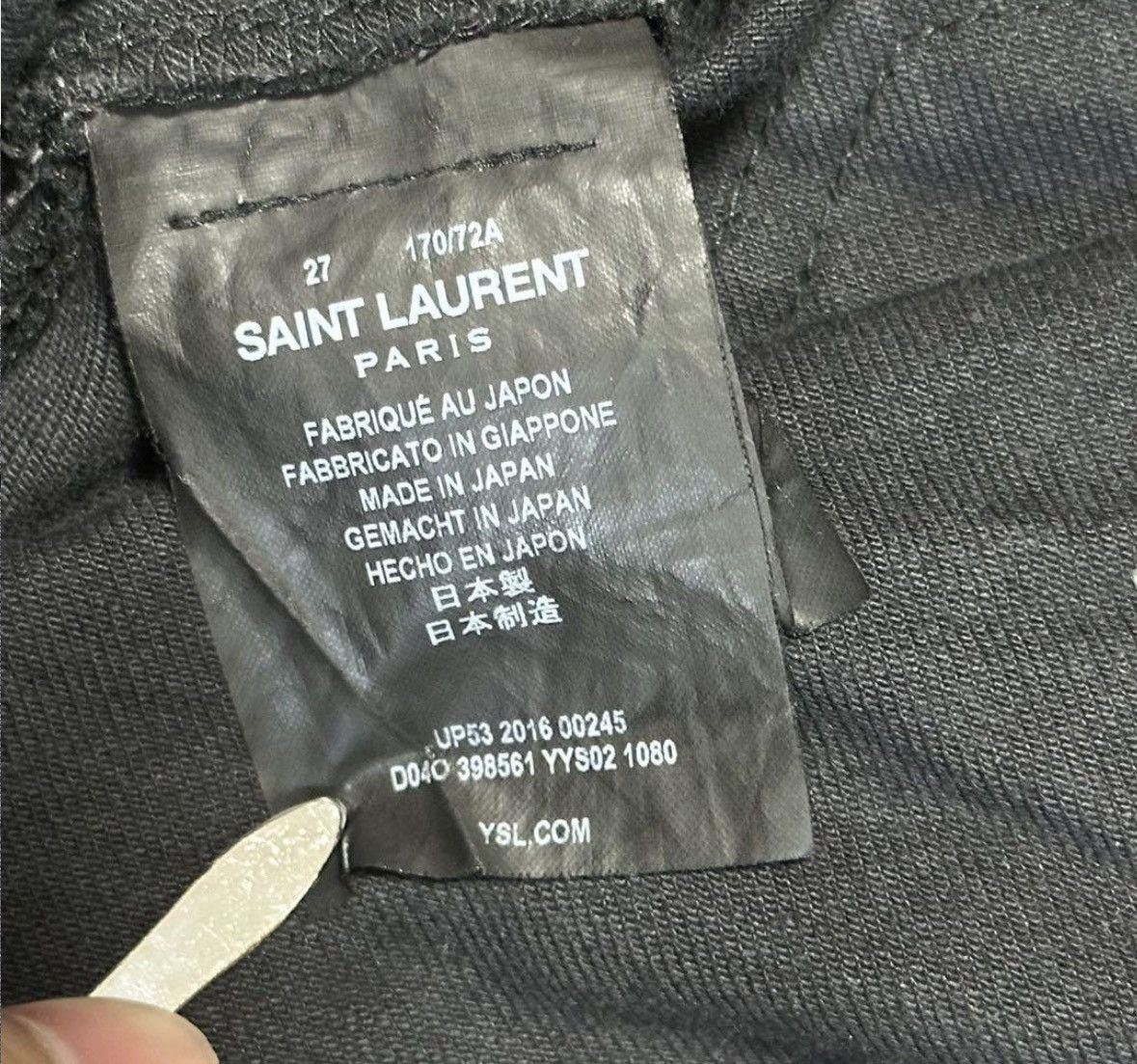 Hedi Slimane YSL hedi slimane DO2 knee rip denim Size US 27 - 6 Thumbnail