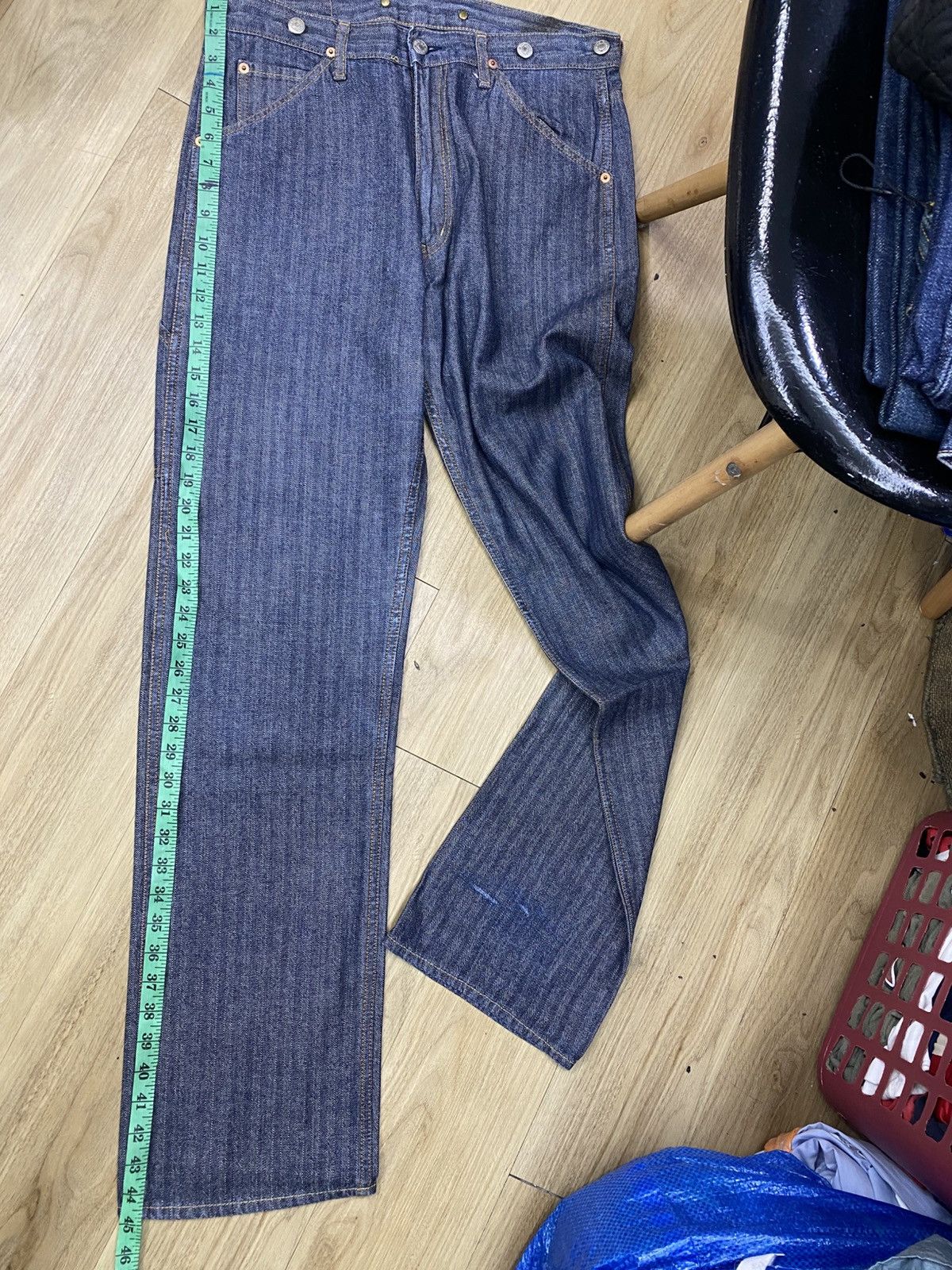 Designer × Hysteric Glamour × Japanese Brand size 34x32.5 hysteric glamour carpenter workers hickory jean Size US 34 / EU 50 - 7 Thumbnail