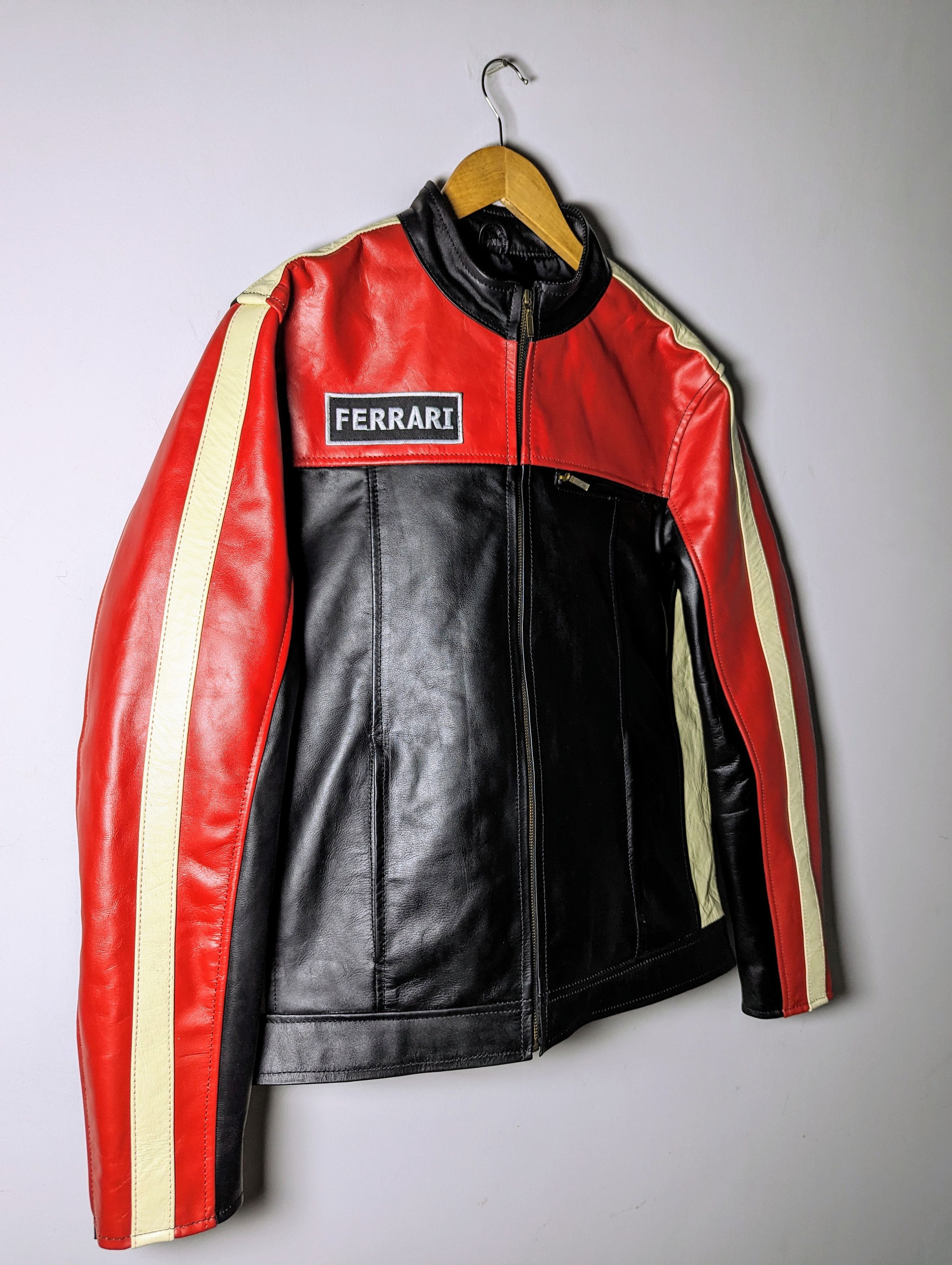 Ferrari 🔥 FERRARI 👀 RACING LEATHER JACKET STREETWEAR Size US M / EU 48-50 / 2 - 5 Thumbnail