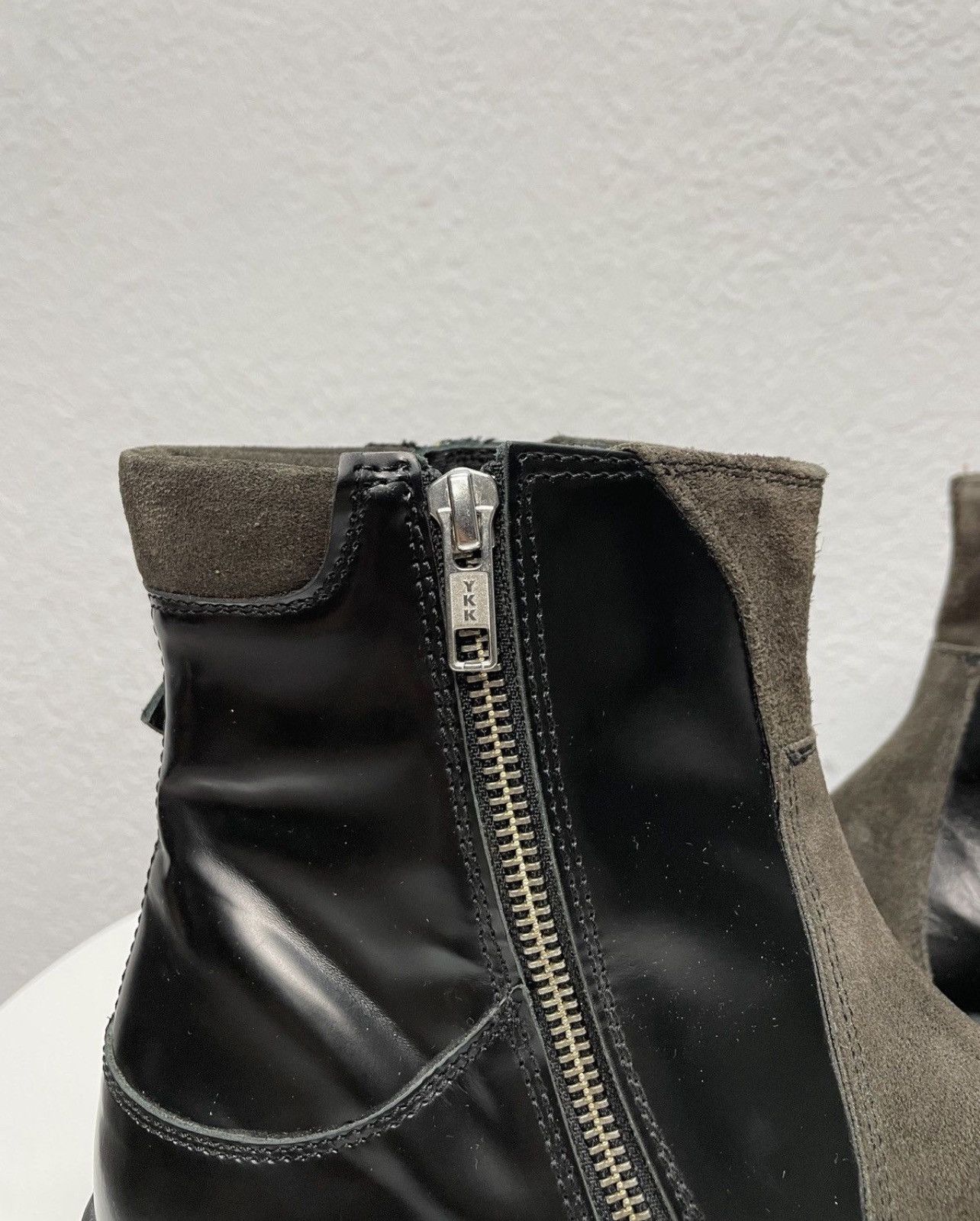 If Six Was Nine AS 98 Vibe Artisan Black Leather Side Zip Ankle Biker Boots Size US 8 / EU 41 - 7 Thumbnail