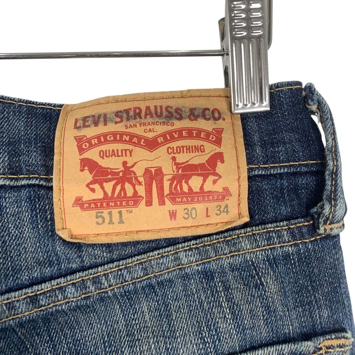 Levi's Vintage LEVIS STRAUSS USA Levi’s 511 Slim Cut Jeans Denim Size 30" / US 8 / IT 44 - 9 Thumbnail
