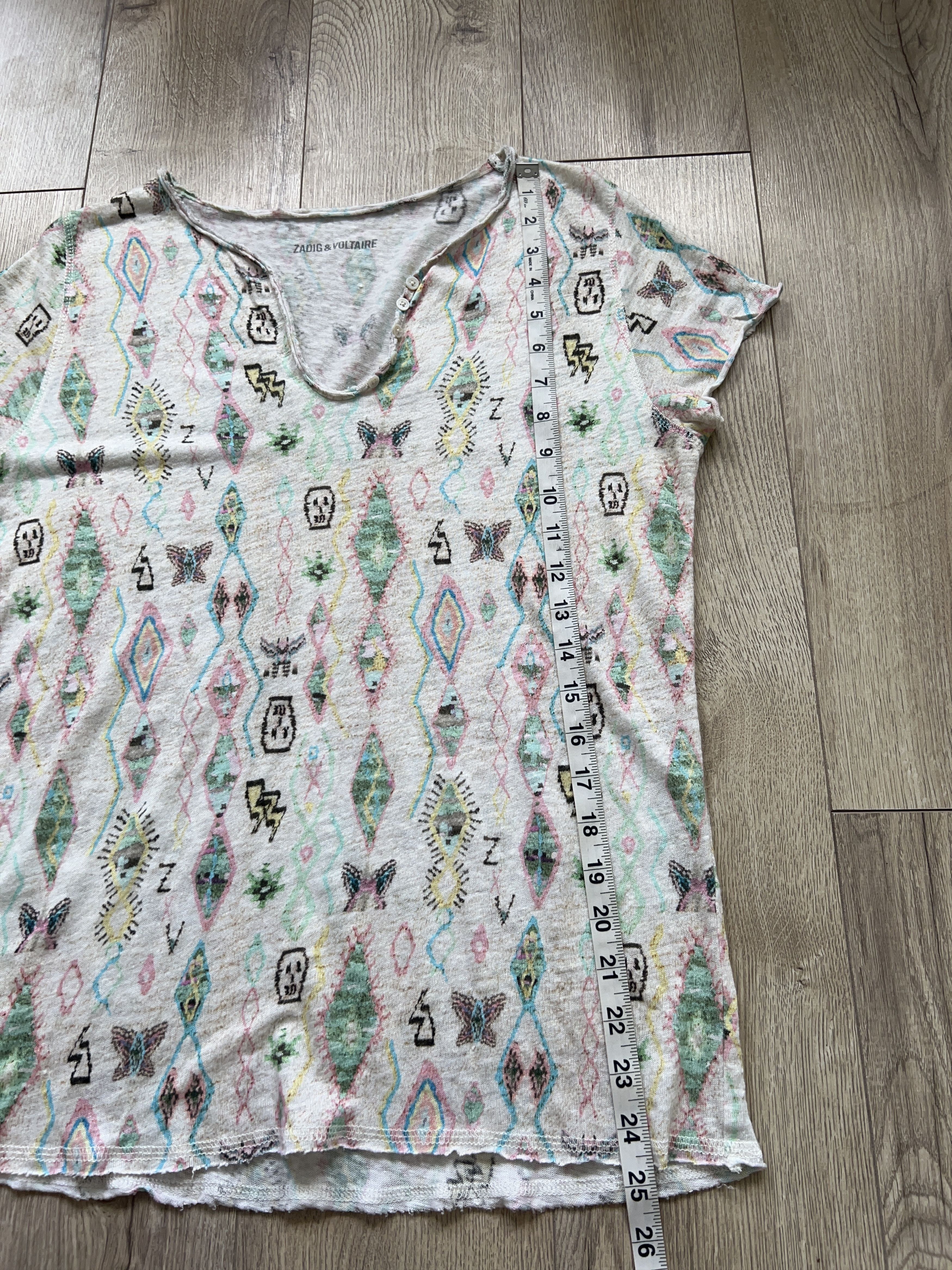 Designer × Zadig & Voltaire Womens Tunisien Kilim Linen Tank Top Sleeveless Shirt Size S / US 4 / IT 40 - 5 Thumbnail