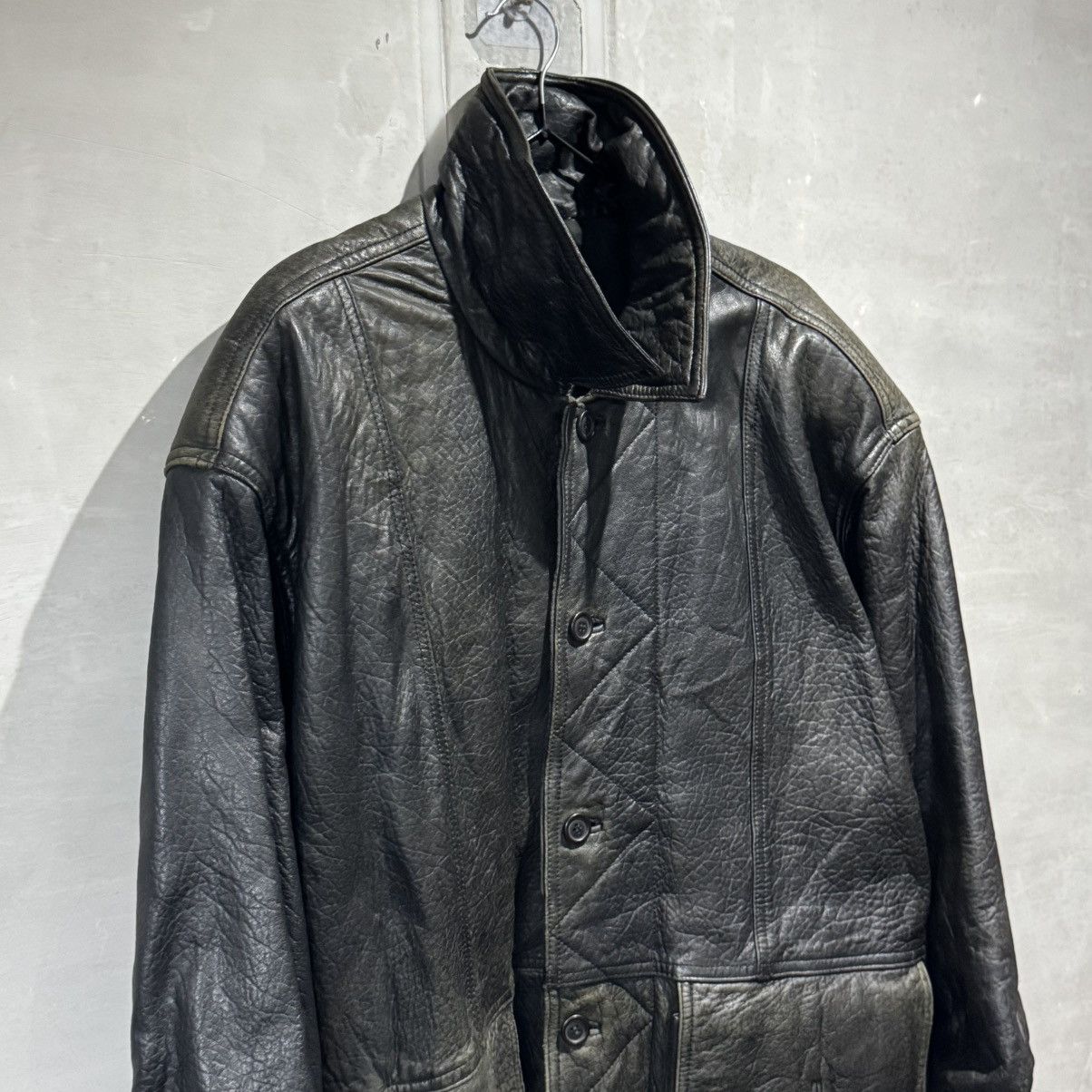 Hai Sporting Gear VINTAGE 80s HAI SPORTING GEAR ISSEY MIYAKE LEATHER JACKET Size US L / EU 52-54 / 3 - 16 Thumbnail