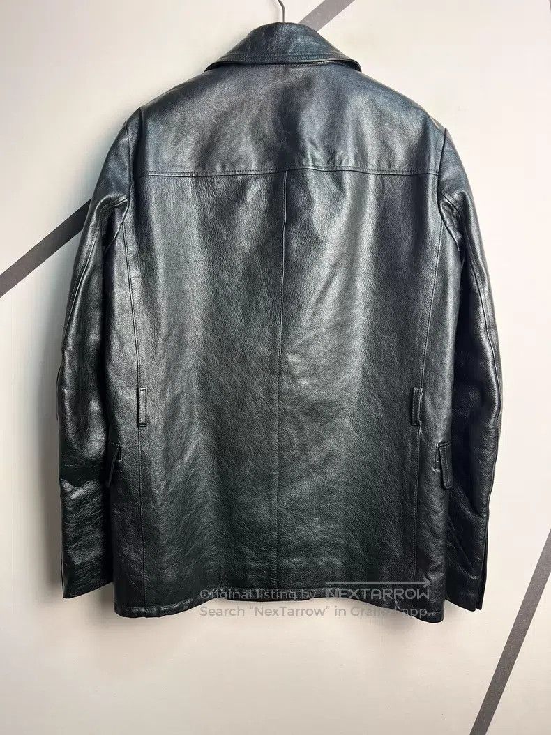 Saint Laurent Paris Saint Laurent Paris Calf Leather Notched Lapel Double Brea Size US M / EU 48-50 / 2 - 2 Thumbnail