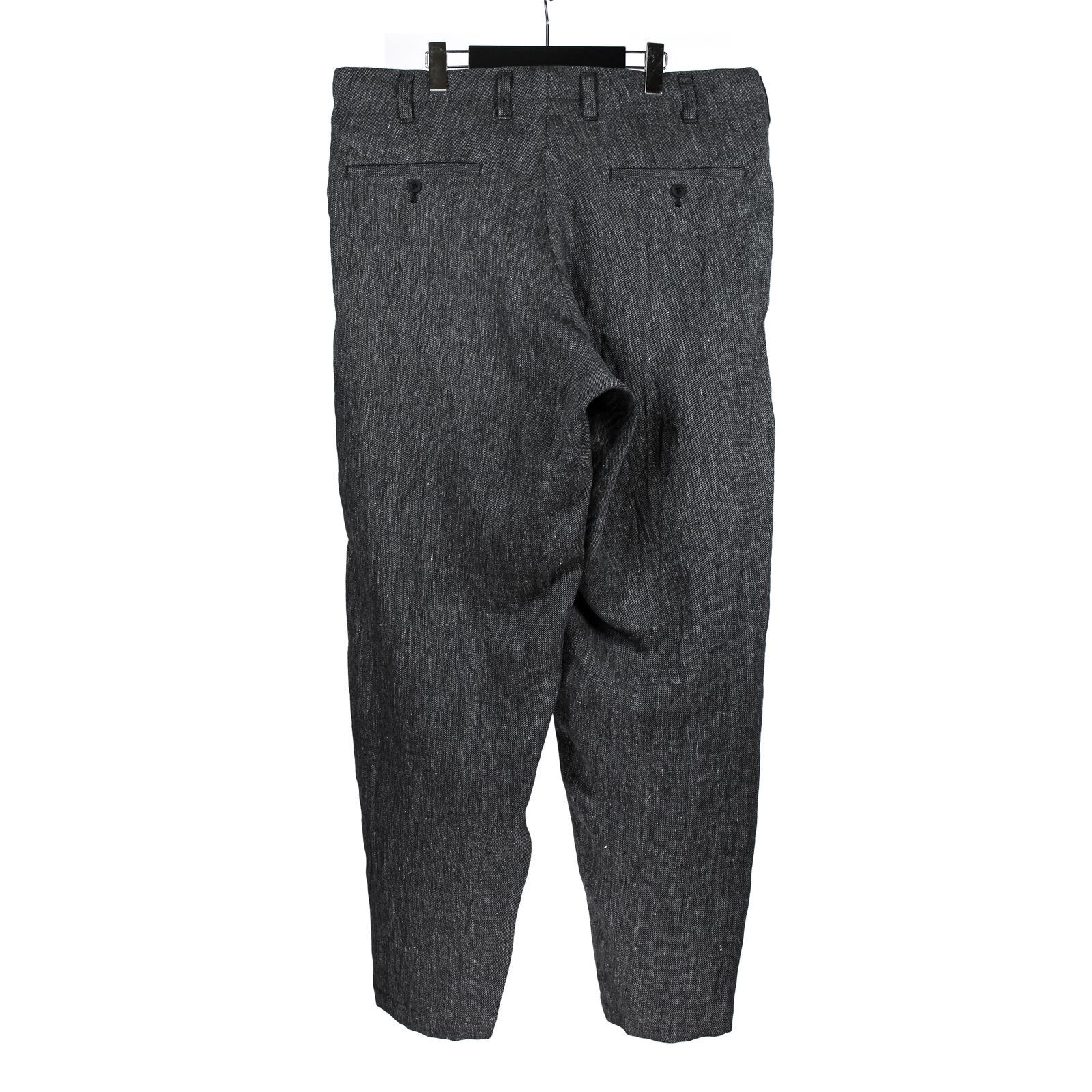Yohji Yamamoto Yohji Yamamoto Pour Homme - FLAX TOP GABARDINE SLIM PANTS Size US 30 / EU 46 - 2 Thumbnail