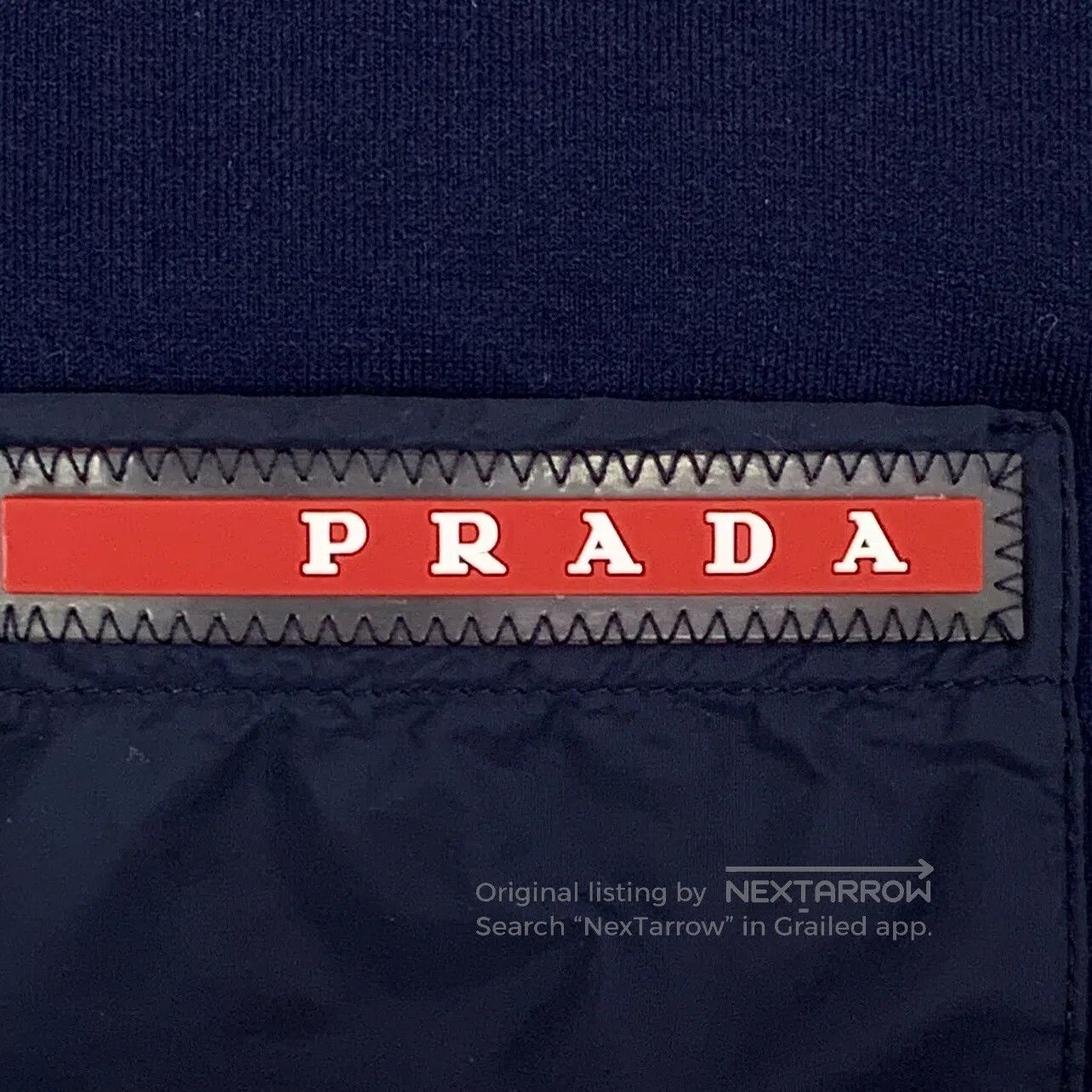 Prada Prada Dark Blue Pocket Red Label Cotton Round Neck Short-S Size US S / EU 44-46 / 1 - 5 Thumbnail