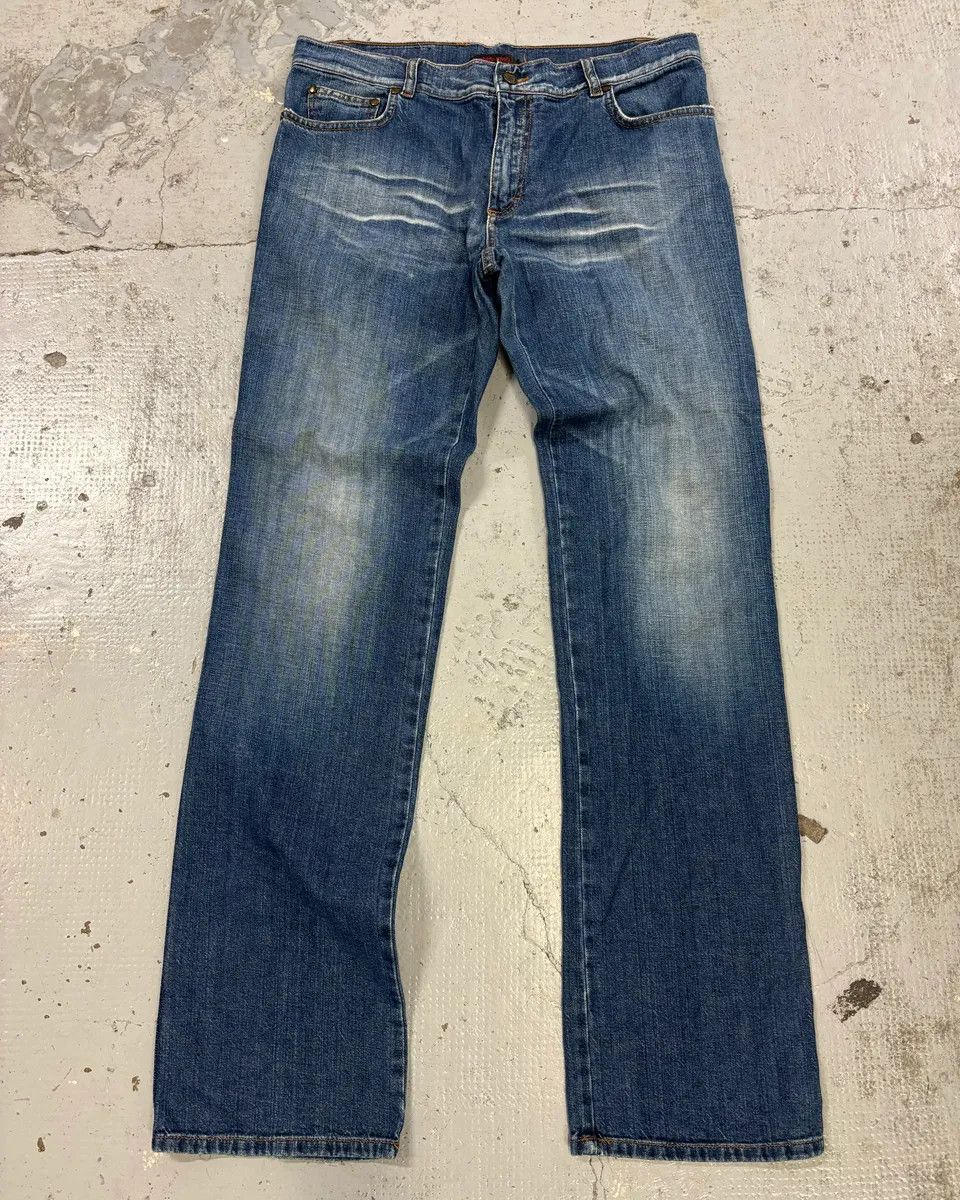 Roberto Cavalli AW2005 Roberto Cavalli Leopard Interior Blue Denim Jeans Size US 32 / EU 48 - 1 Thumbnail