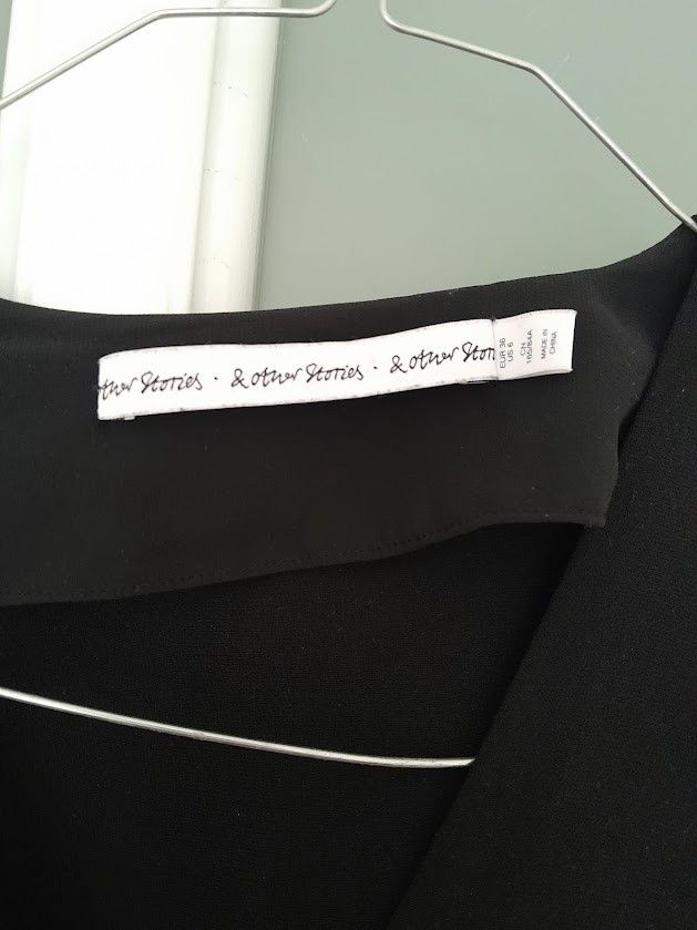 & Other Stories Black Middy Dress Size S / US 4 / IT 40 - 2 Thumbnail