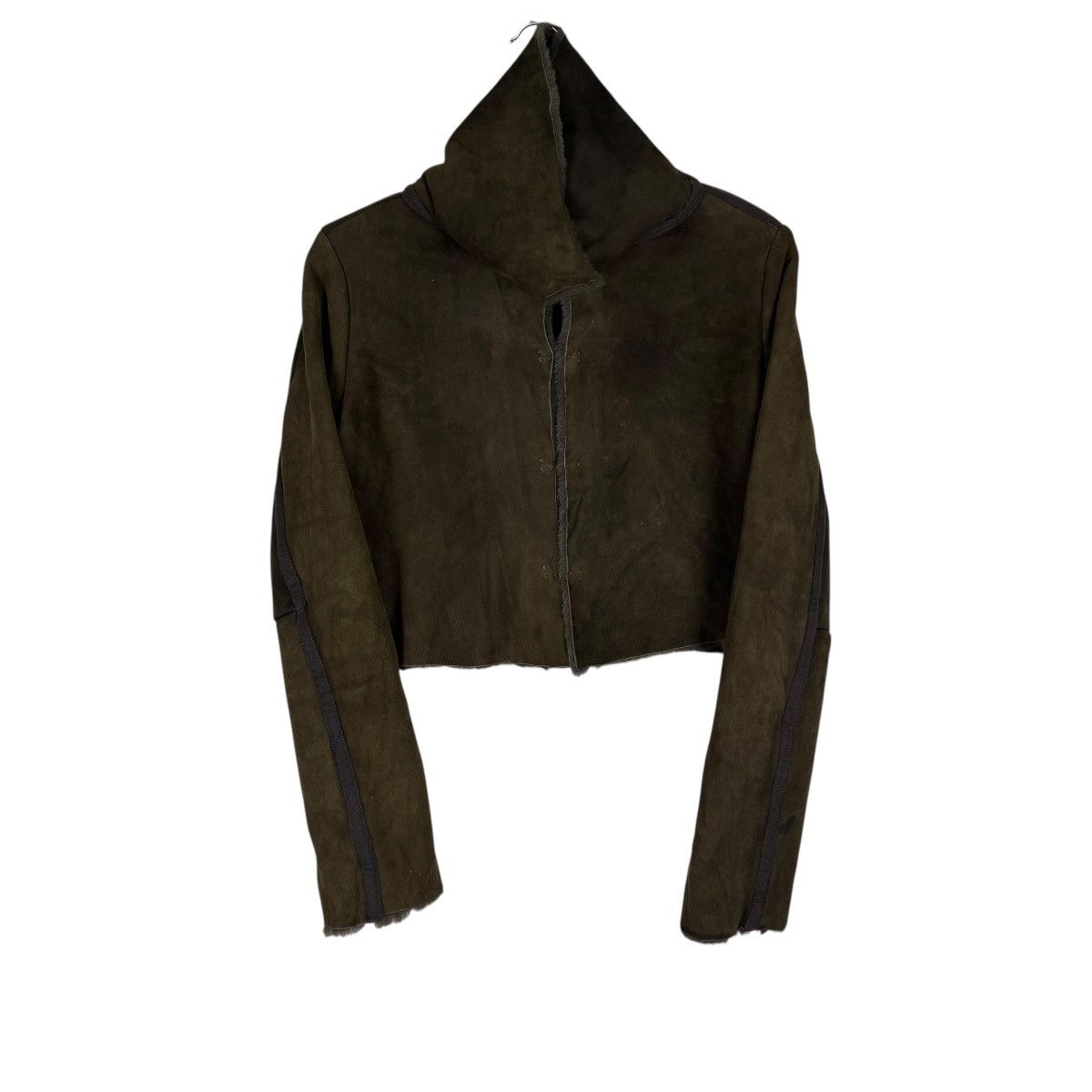 Yohji Yamamoto 🔥YOHJI YAMAMOTO SIGNATURE MOLESKIN CROP JACKET Size S / US 4 / IT 40 - 2 Thumbnail