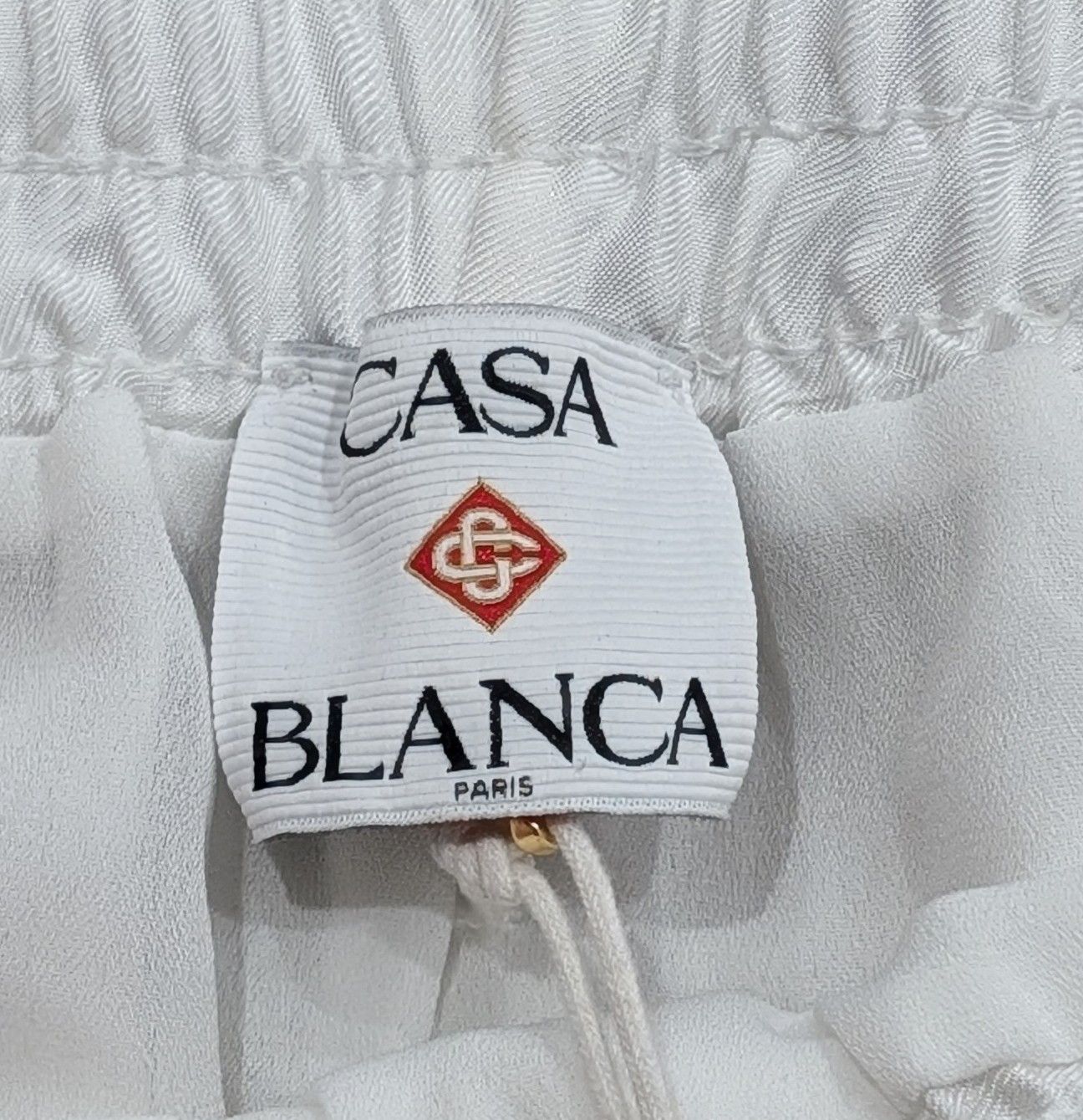 Casablanca Casablanca "Casa Way" Striped Silk Shorts White/Multi XL Size US 36 / EU 52 - 5 Thumbnail