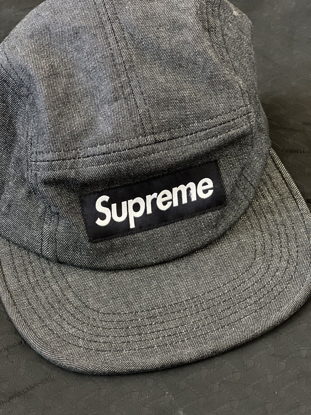 Supreme Denim Camp Cap (SS24) - $48