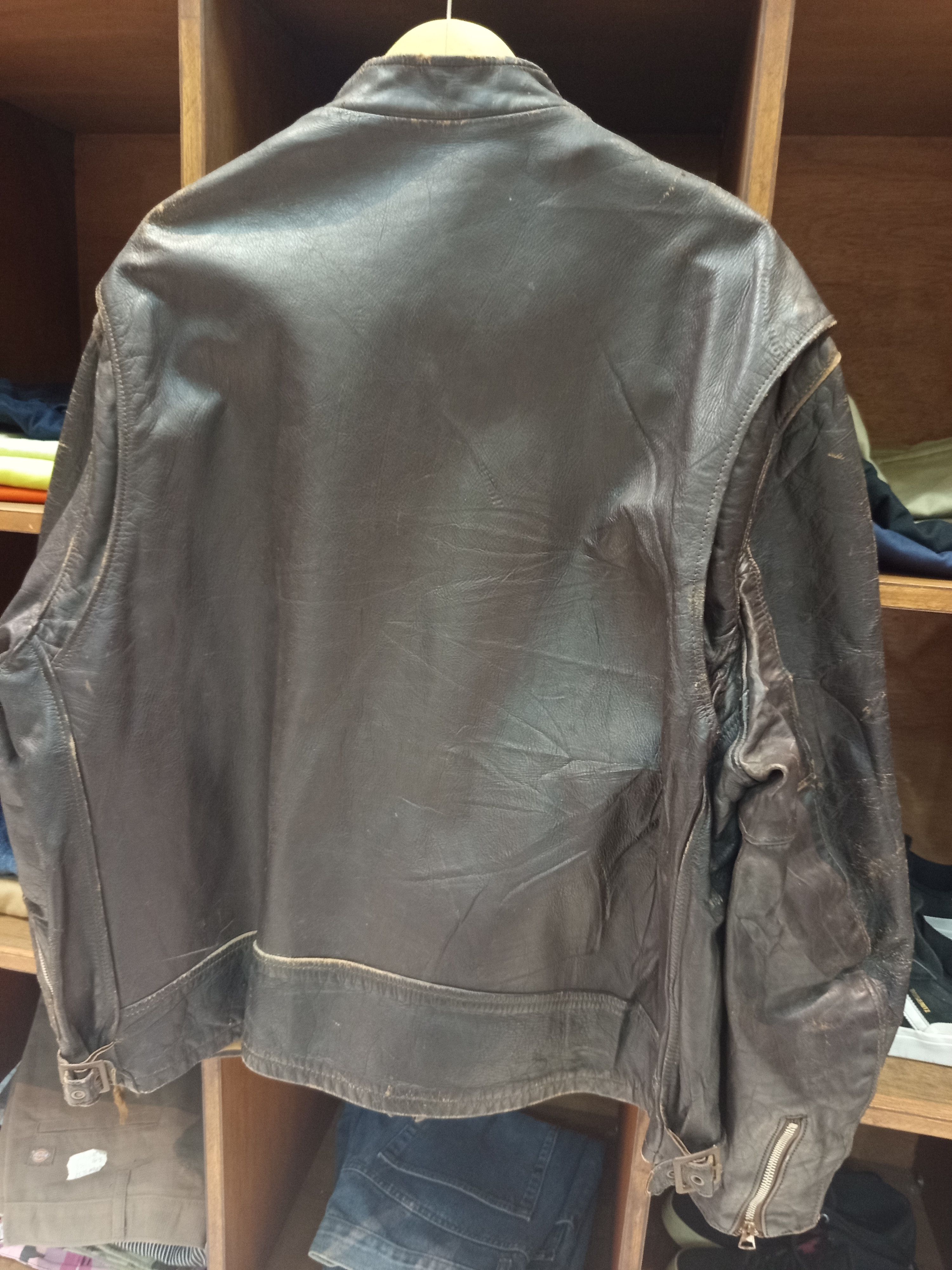 Schott 1970s Schott Bros Leather Biker Jacket Size US L / EU 52-54 / 3 - 7 Thumbnail